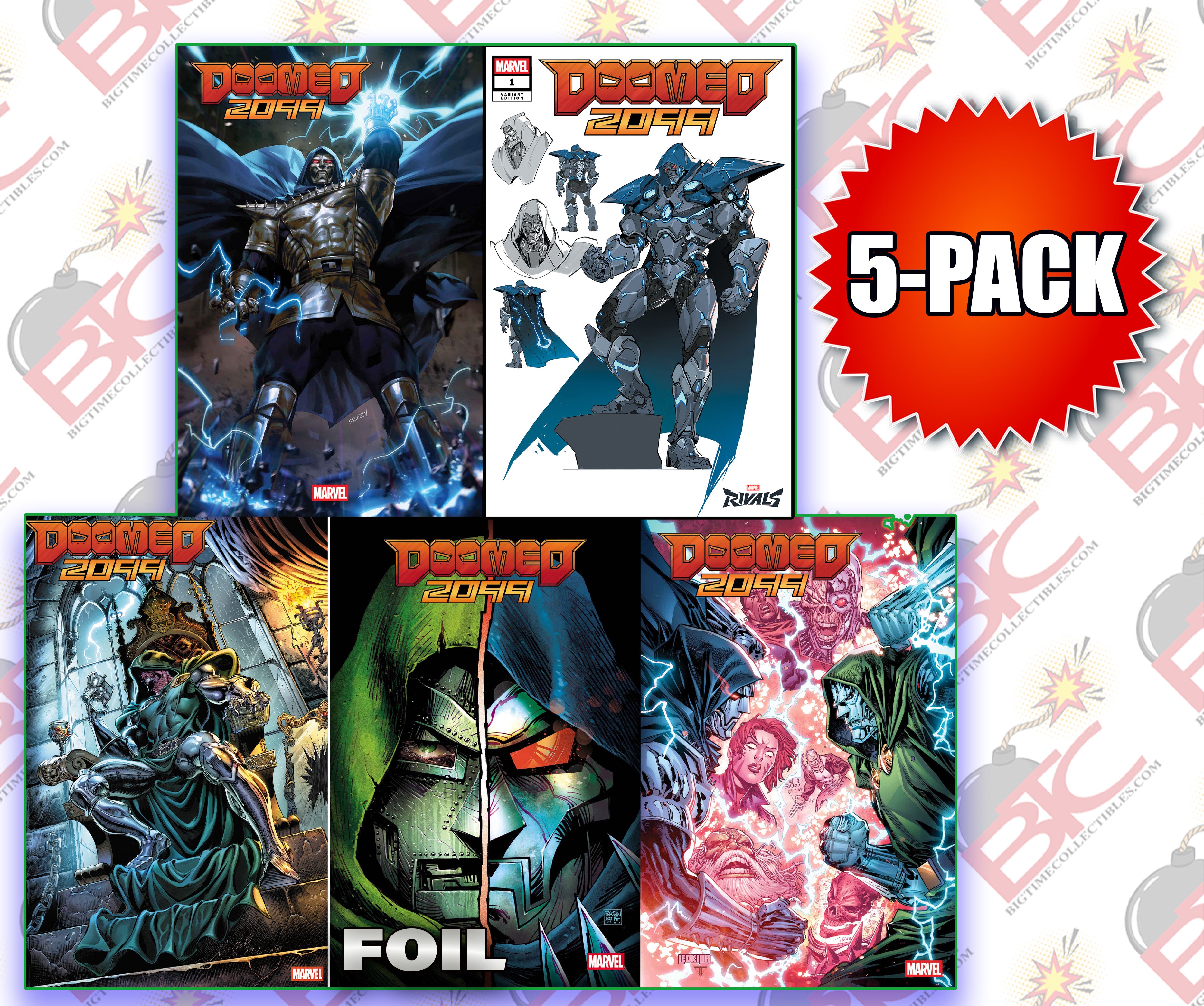 DOOMED 2099 #1 BTC 5-PACK BUNDLE -- [Expected In Stock Date : 08-27-25 ]