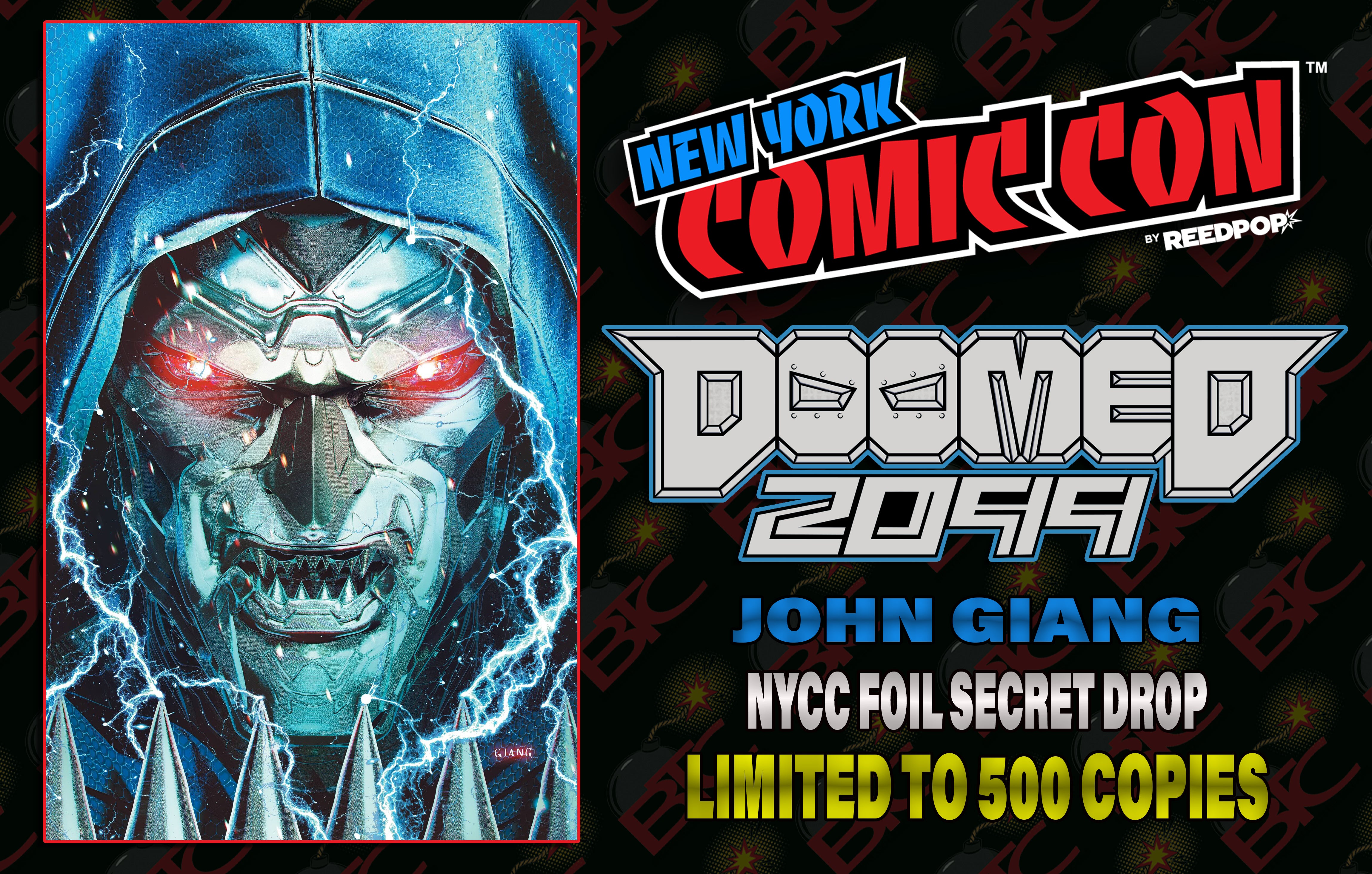 DOOMED 2099 #1 JOHN GIANG NYCC EXCLUSIVE FOIL SURPRISE DROP (M15)(M16)