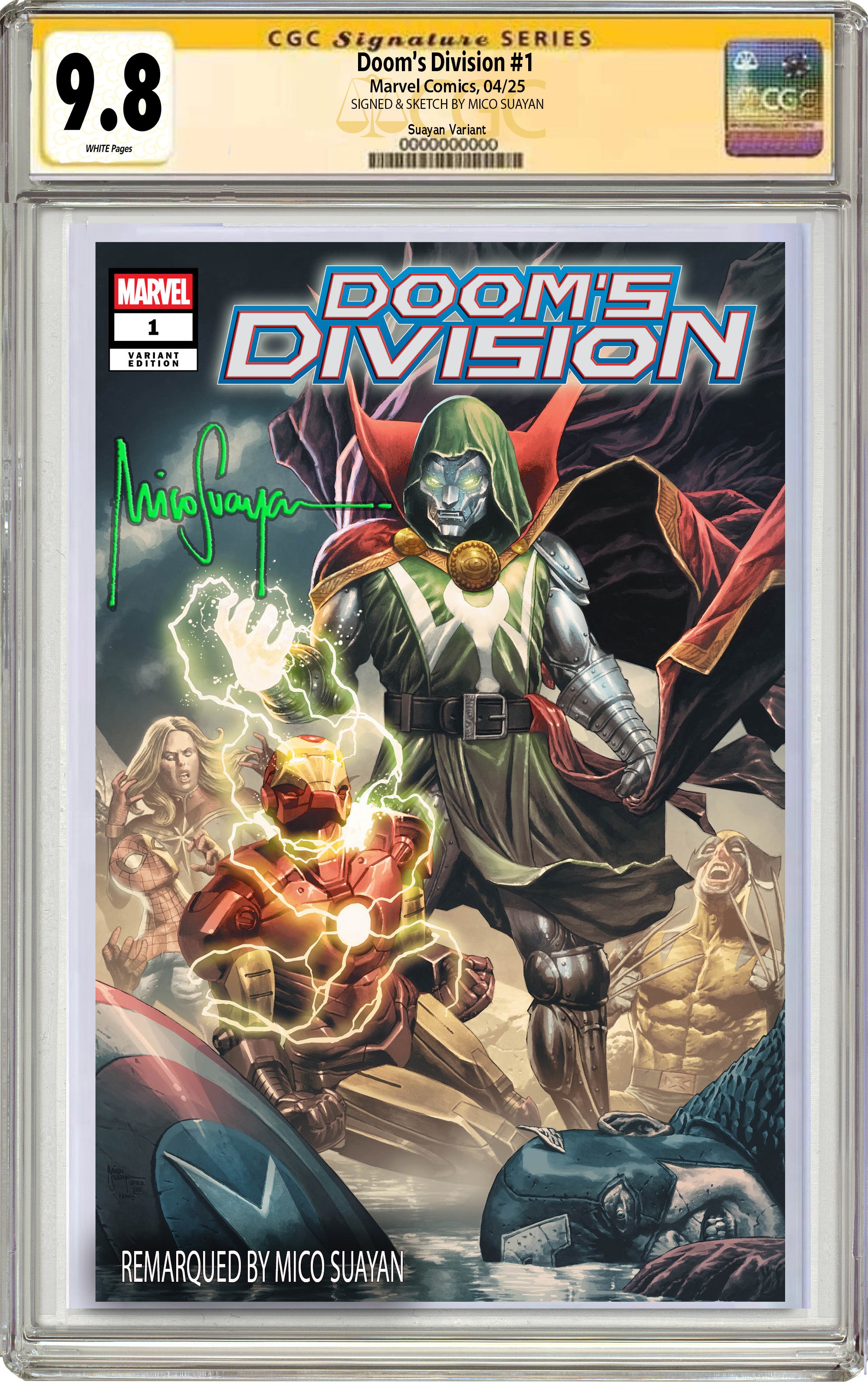 DOOM'S DIVISION #1 MICO SUAYAN C2E2 EXCLUSIVE "POWER OF DOOM!" VARIANT OPTIONS  -- [Expected In Stock Date : 03-26-25]