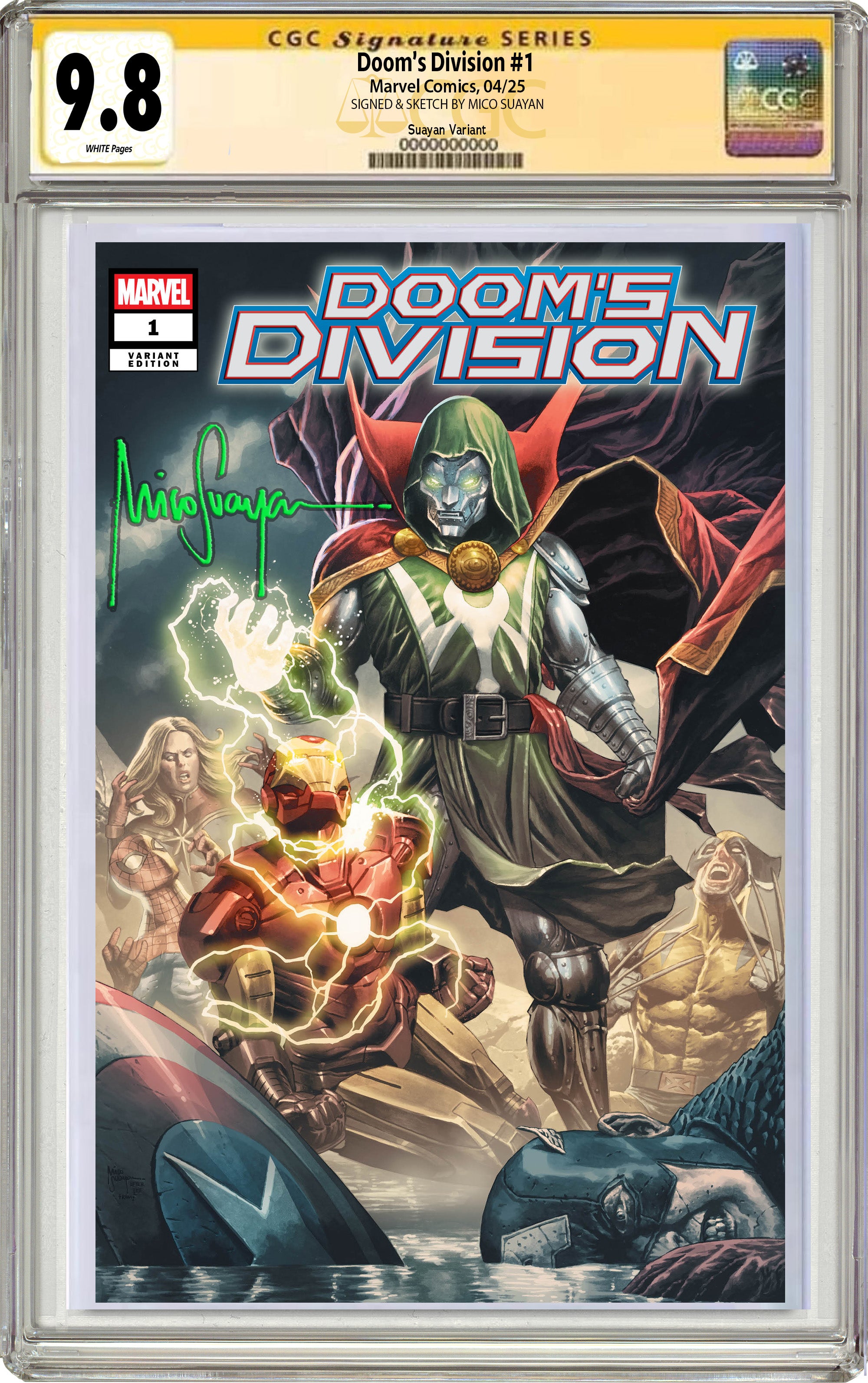 DOOM'S DIVISION #1 MICO SUAYAN C2E2 EXCLUSIVE "POWER OF DOOM!" VARIANT OPTIONS  -- [Expected In Stock Date : 03-26-25]