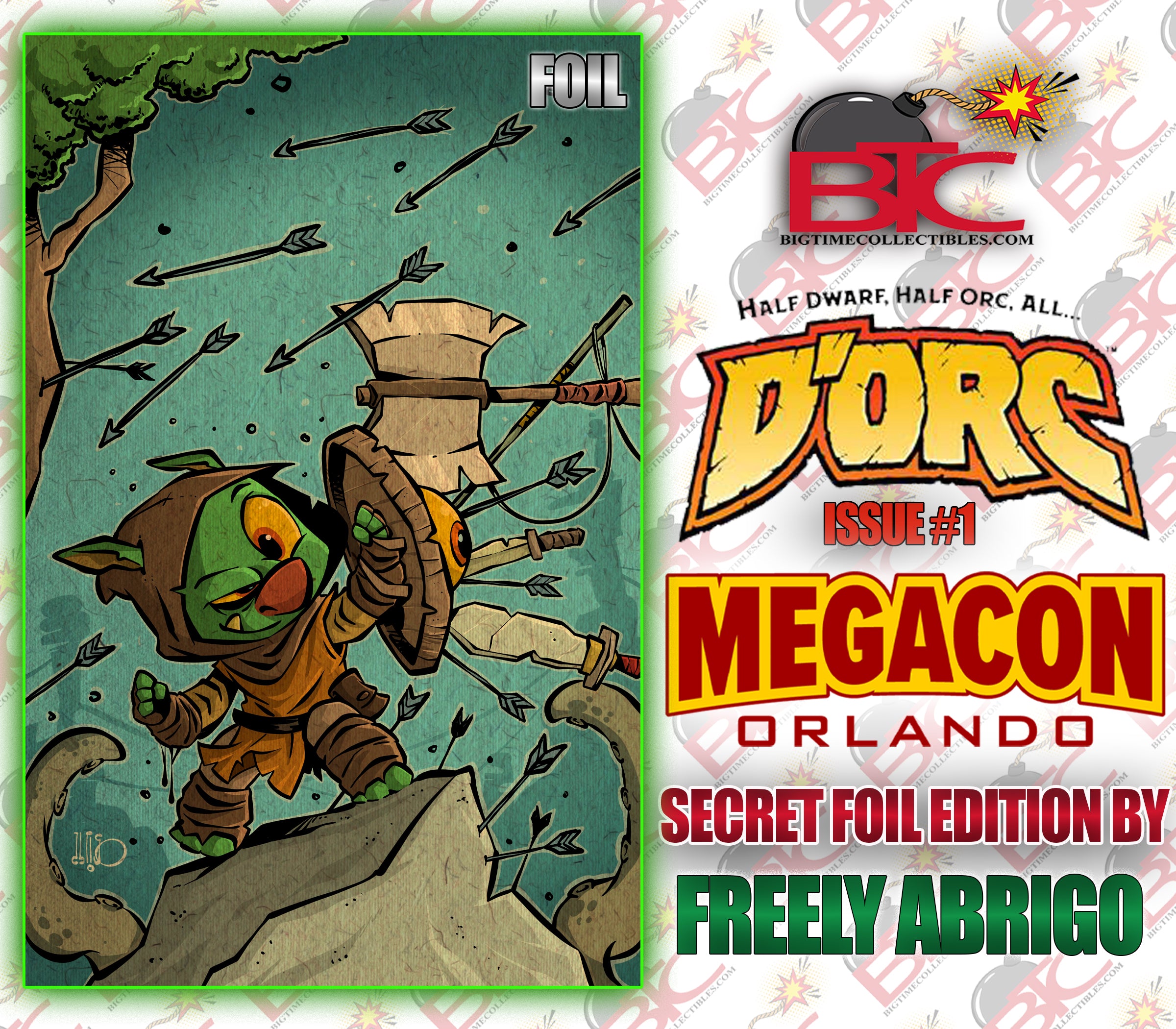 DORC #1 FREELY ABRIGO MEGACON EXCLUSIVE SECERET VIRGIN FOIL EDITION 3RD PTG