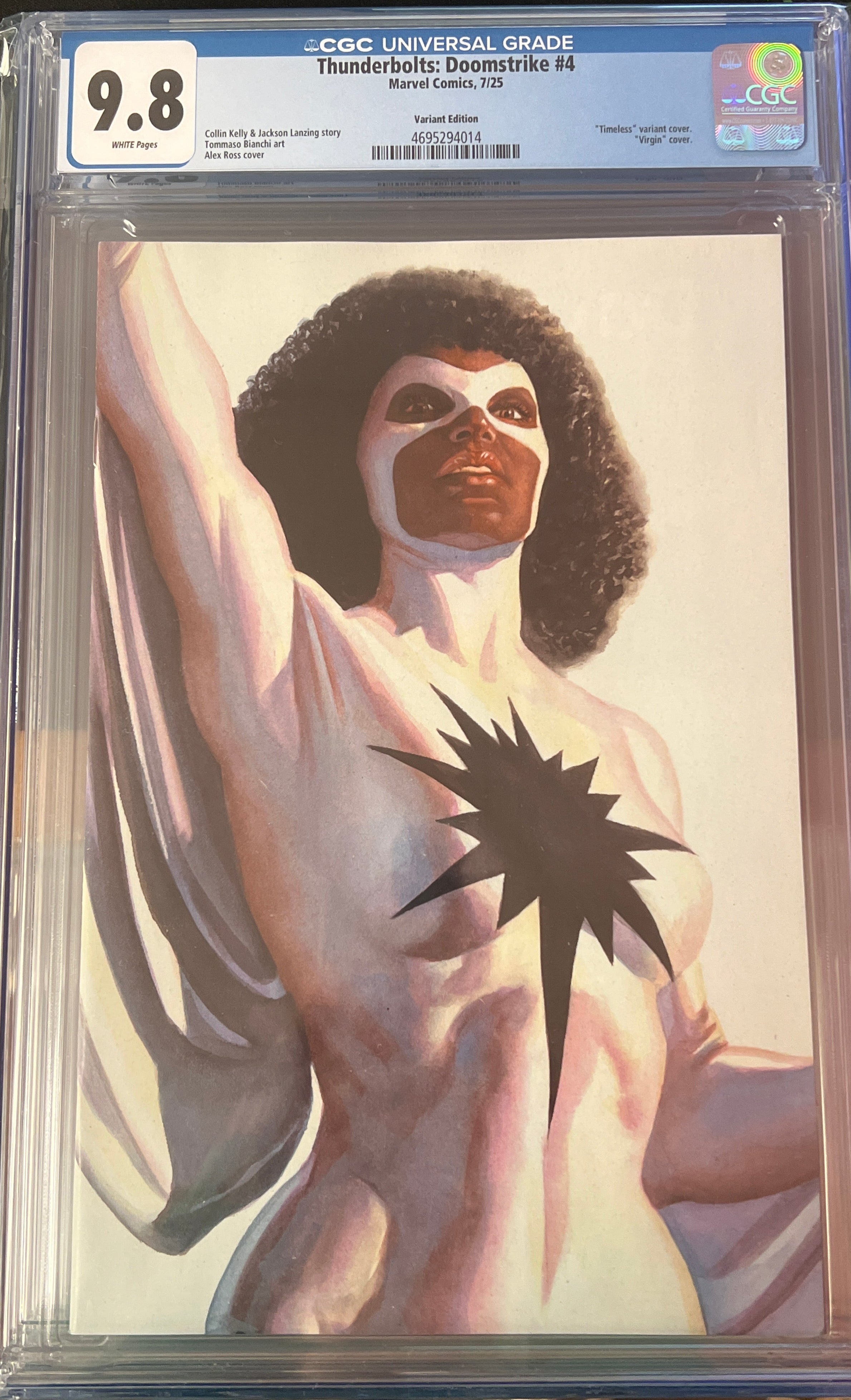 THUNDERBOLTS: DOOMSTRIKE #4 ALEX ROSS TIMELESS VIRGIN VARIANT CGC 9.8 (C85)