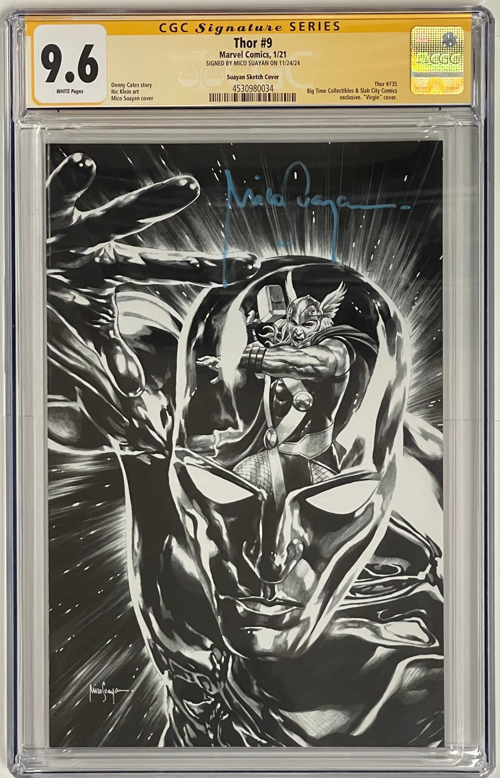 THOR #9 MICO SUAYAN SKETCH EDITION SIGNED BY MICO SUAYAN CGC 9.6 (C69)