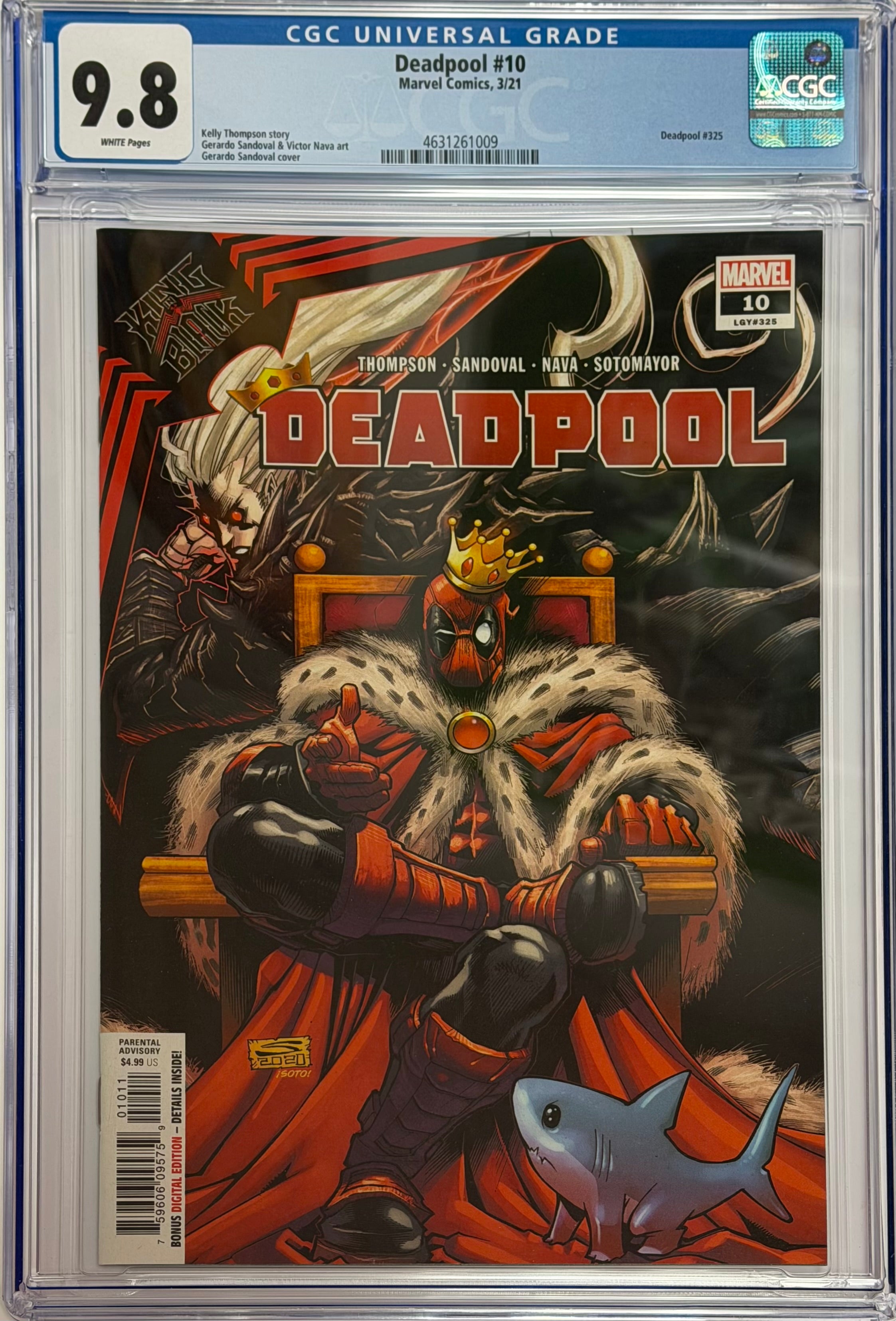 DEADPOOL #10 CGC 9.8 FIRST OF VENOMIZED JEFF (IN STOCK) C42