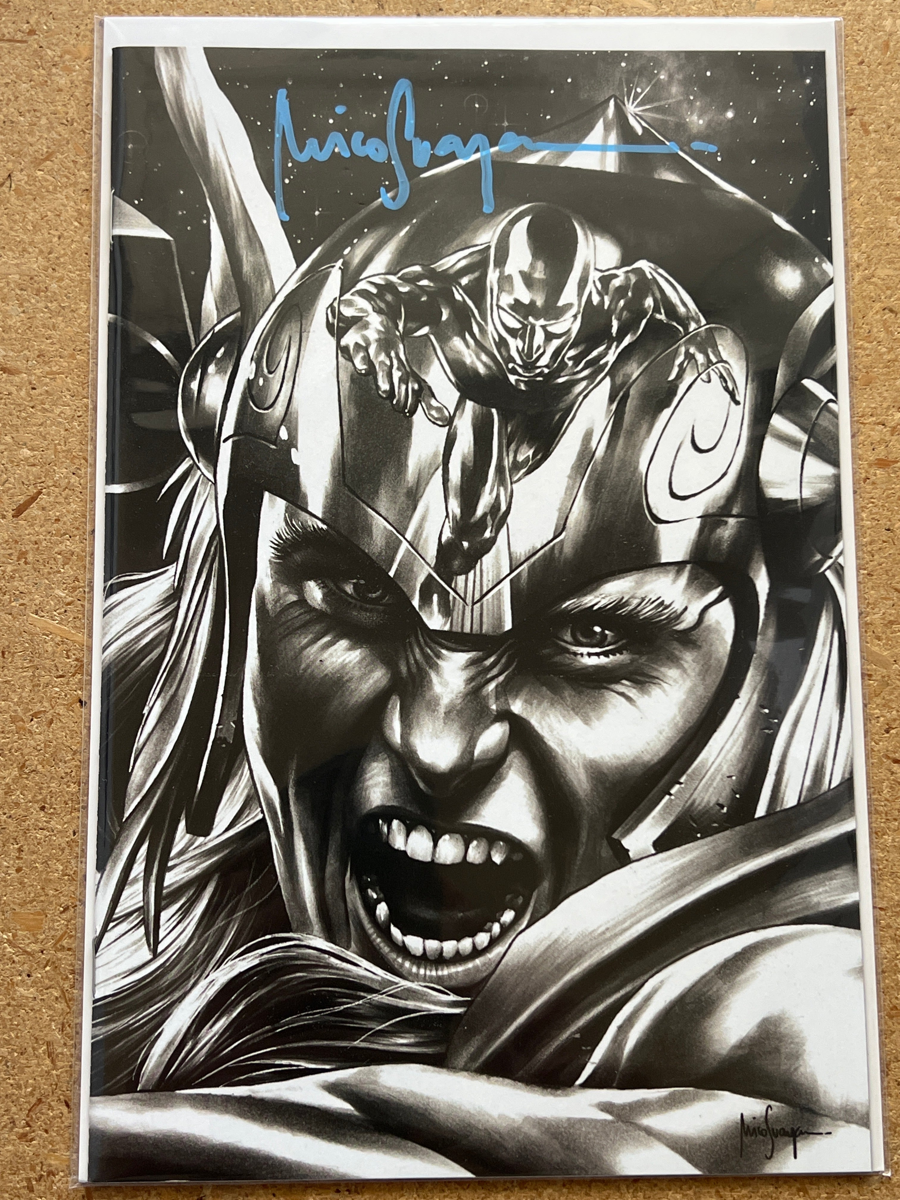 THOR #12 SKETCH SIGNED BY MICO SUAYAN WITH COA (SS 3)