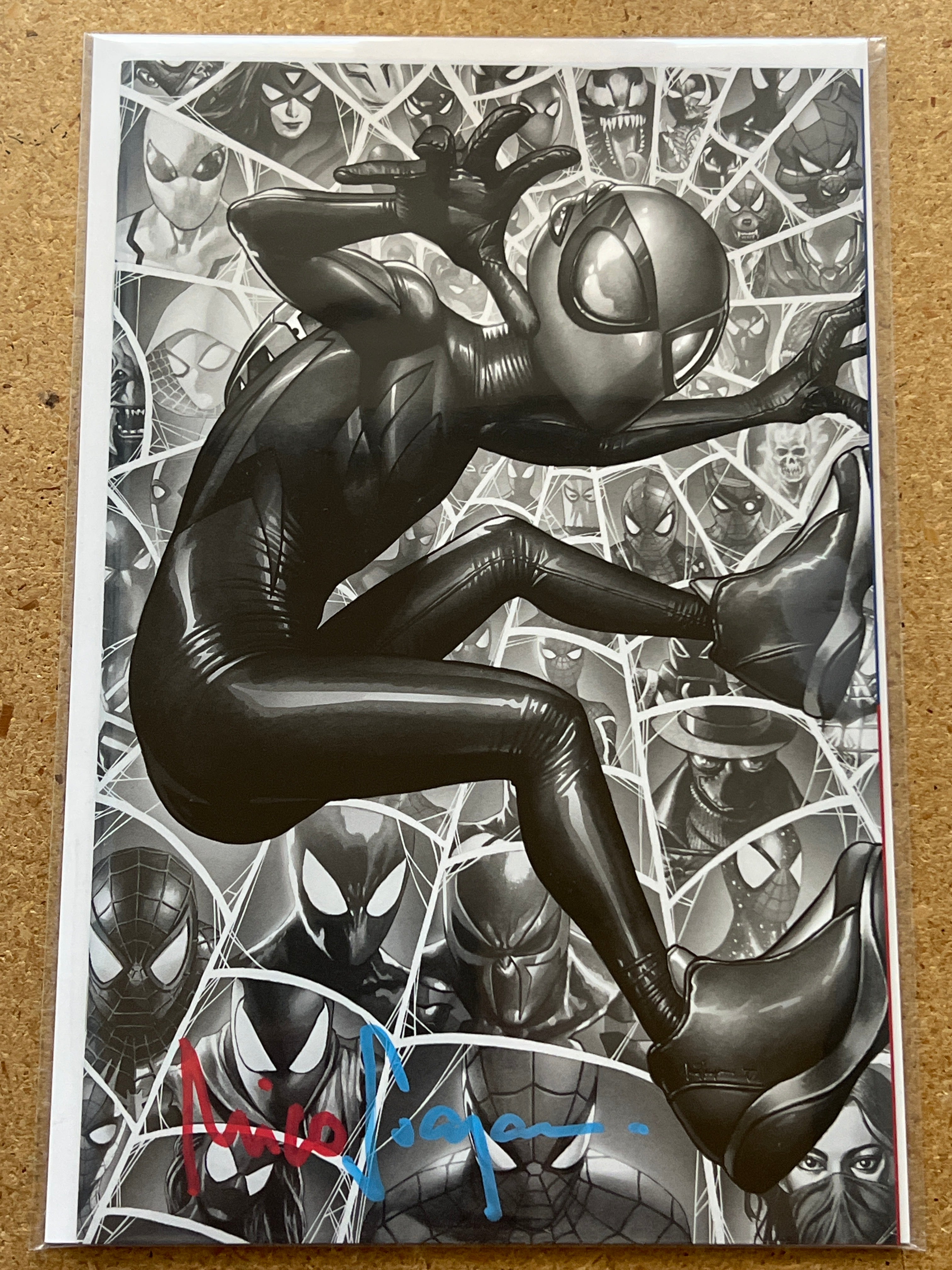 SPIDER-BOY #1 SKETCH VARIANT SIGNED BY MICO SUAYAN WITH COA (SS 3)