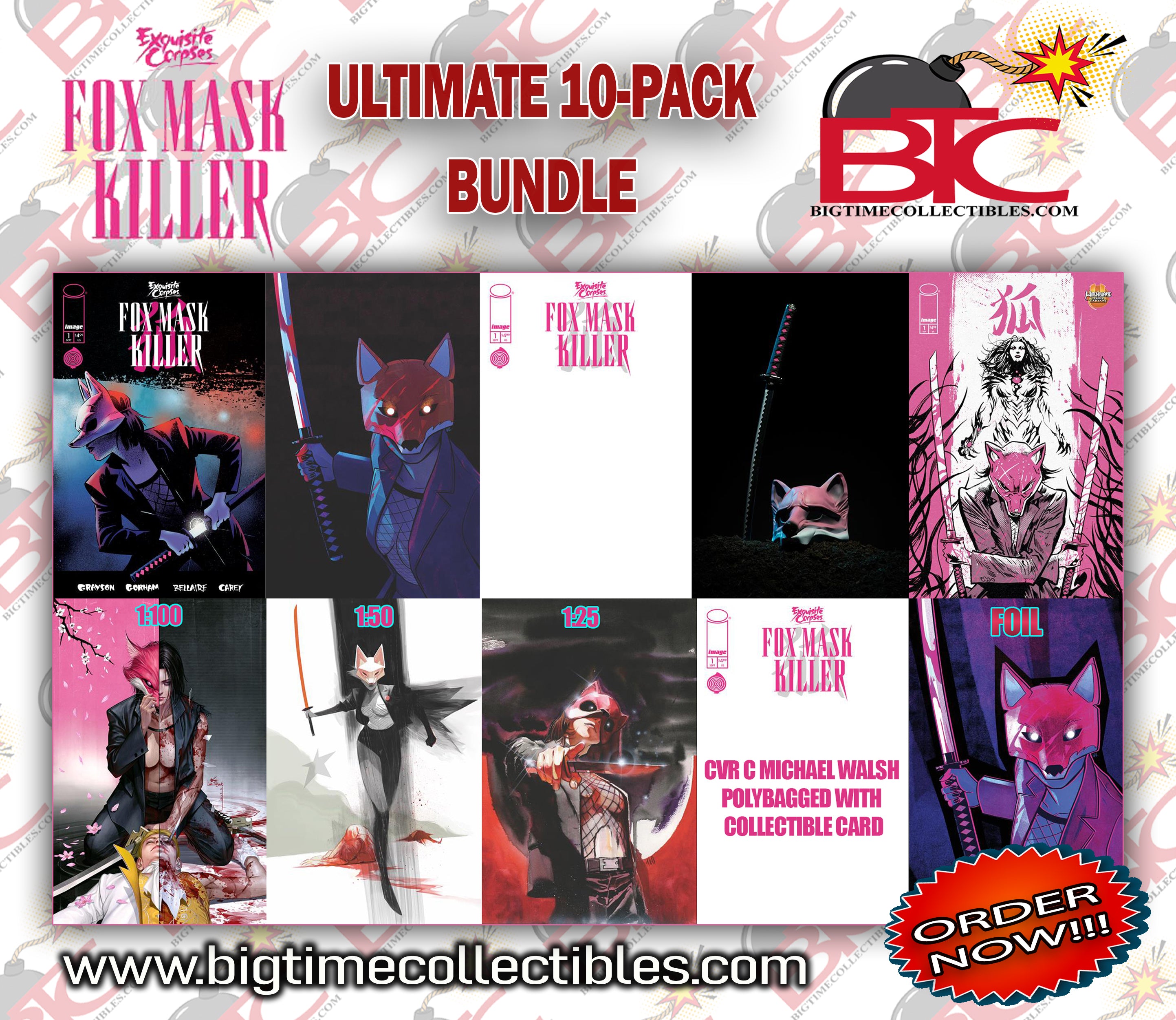 EXQUISITE CORPSES FOX MASK KILLER #1 ULTIMATE 10-PACK BUNDLE [9/16/2026 ]