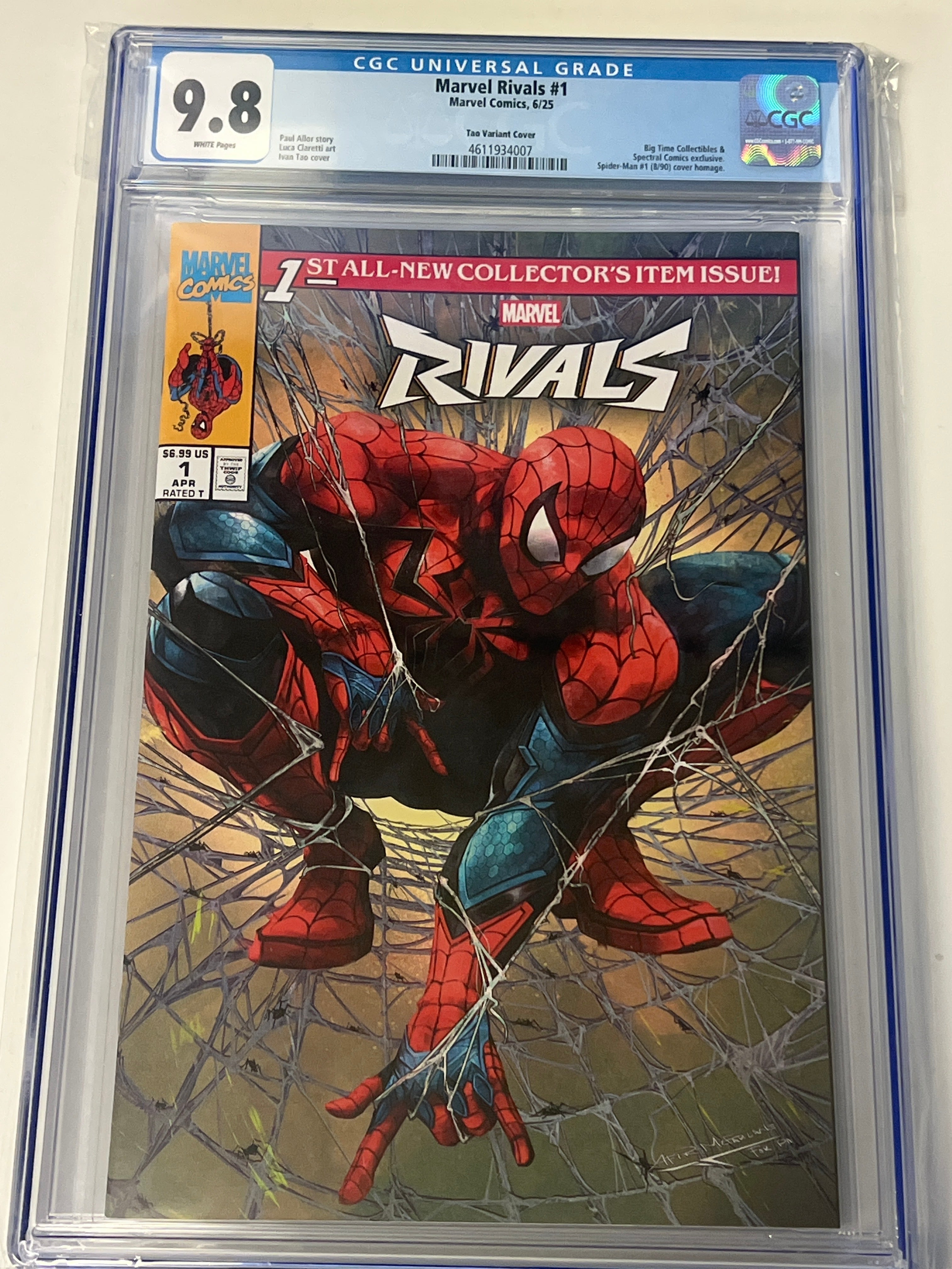 MARVEL RIVALS #1 IVAN TAO TRADE DRESS VARIANT CGC 9.8 (C79)