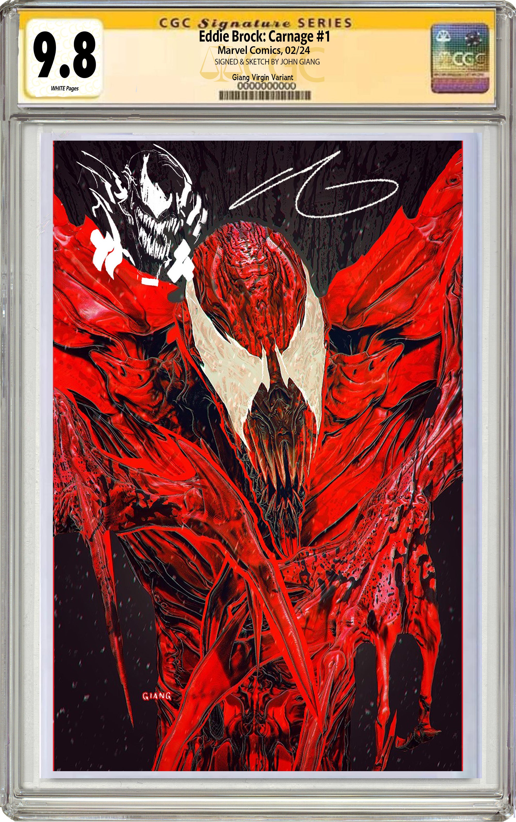 EDDIE BROCK: CARNAGE #1 JOHN GIANG NEGATIVE BLEED MEGACON EXCLUSIVE OPTIONS [02-12-25]