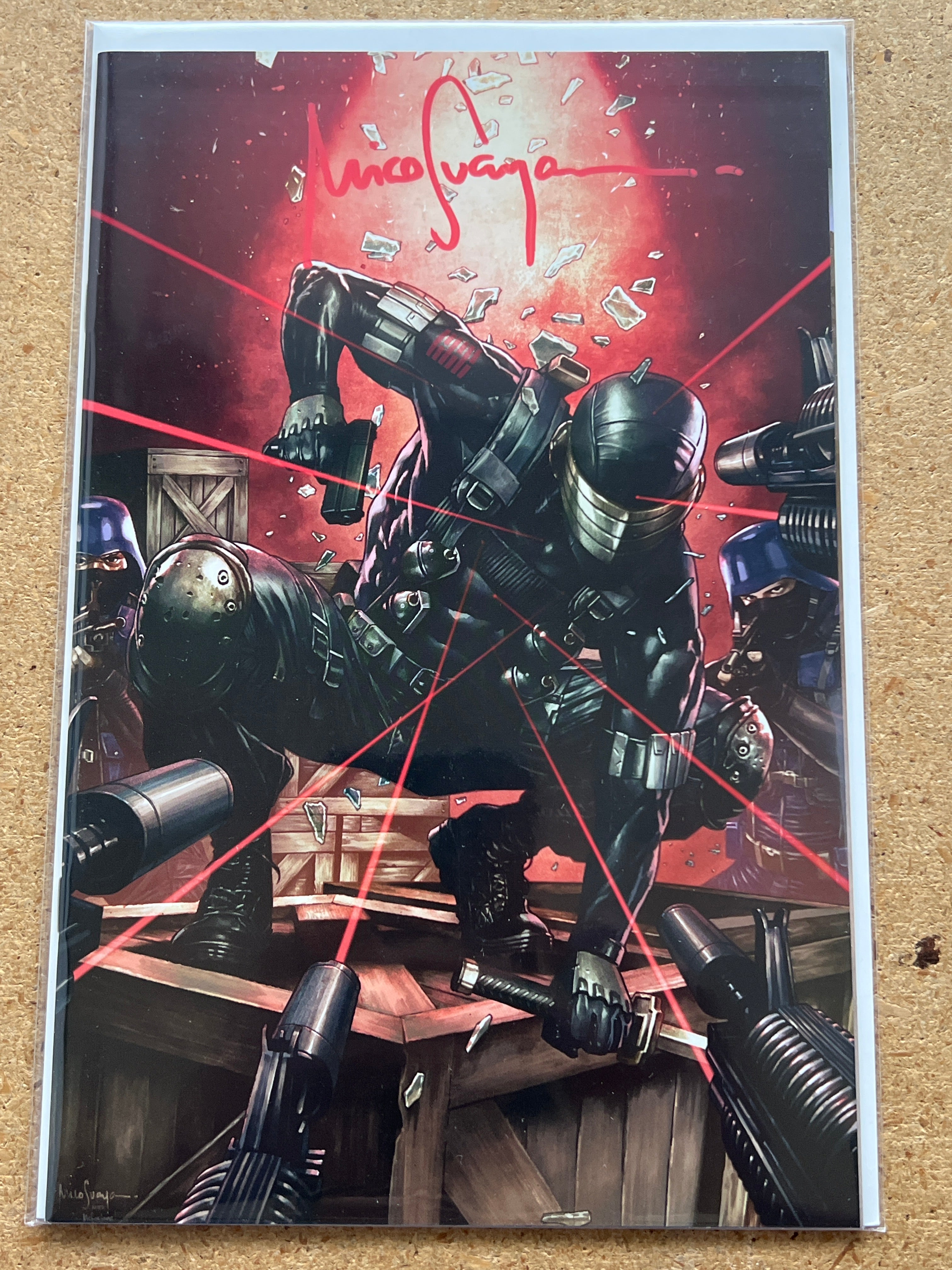 SNAKE EYES #1 CVR-A VIRGIN SIGNED BY MICO SUAYAN WITH COA (SS 2)