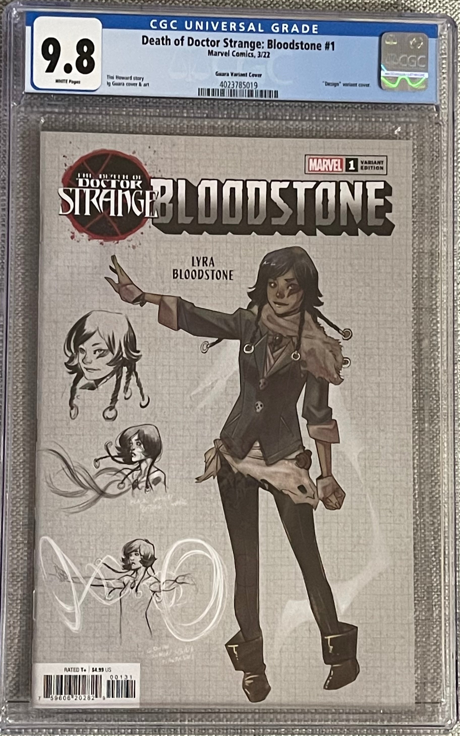 DEATH OF DOCTOR STRANGE: BLOODSTONE #1 DESIGN VARIANT CGC 9.8 (C108)