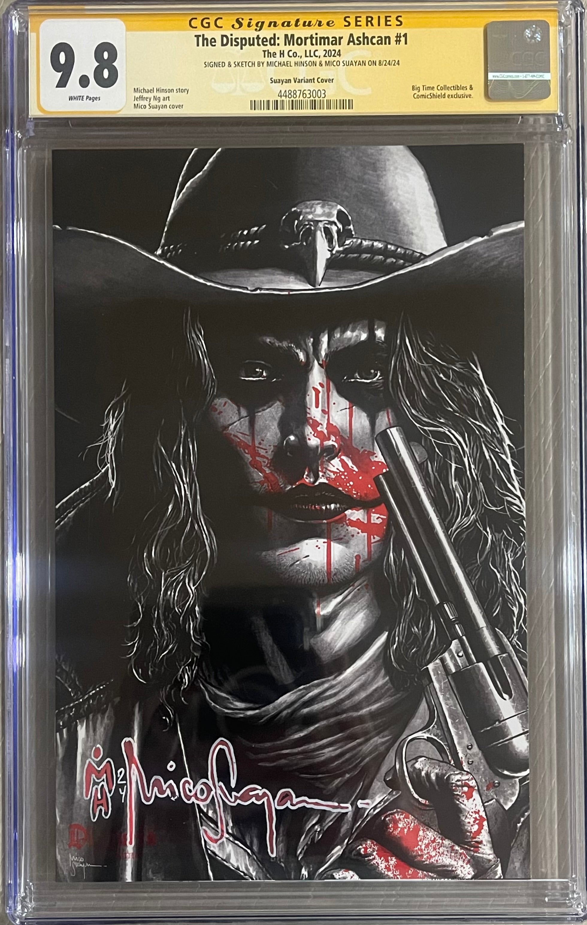 DISPUTED: MORTIMAR ASHCAN #1 MICO SUAYAN VIRGIN EDITION SPECIAL SIGS BY MICHAEL HINSON & MICO SUAYAN CGC 9.8 (C103)