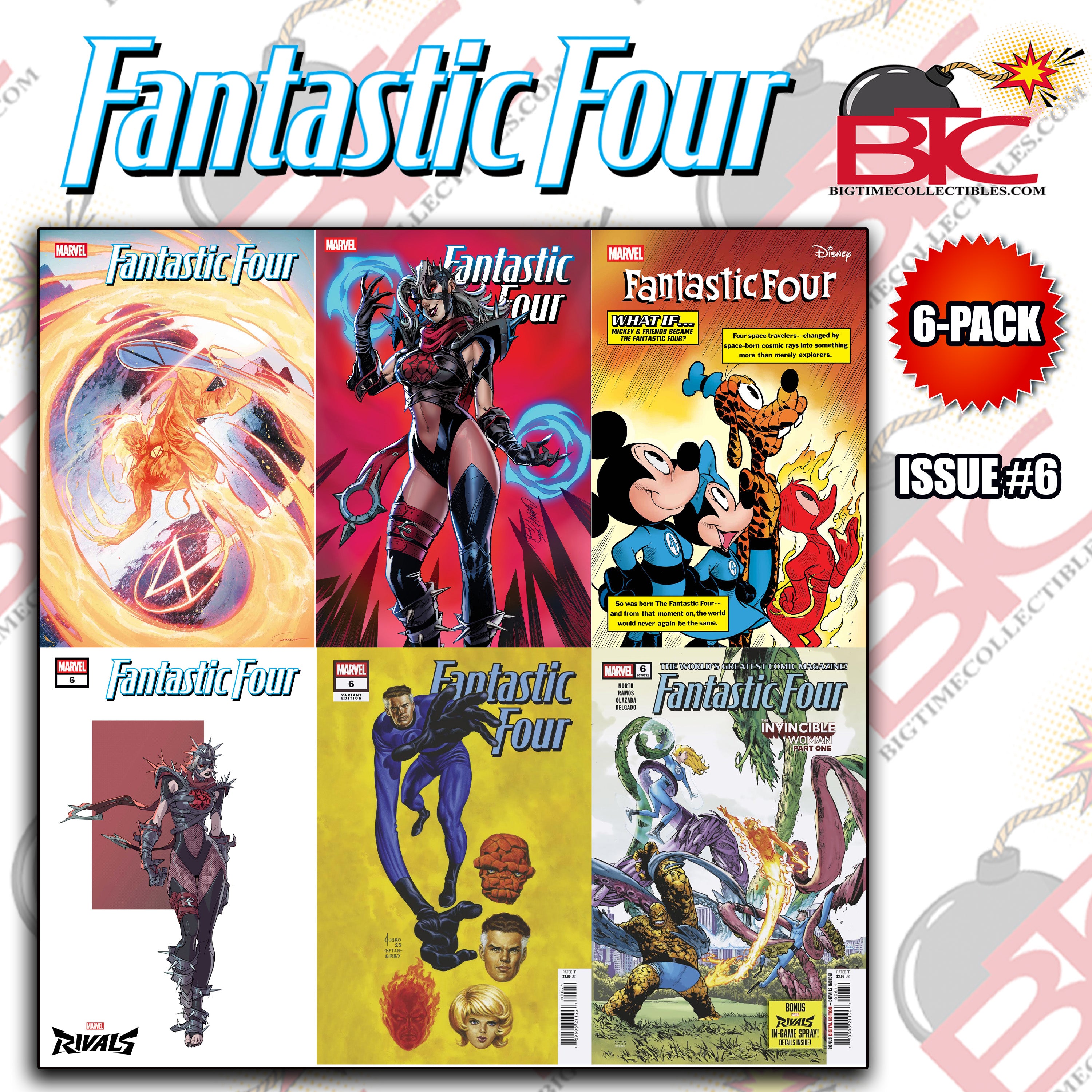 FANTASTIC FOUR #6 THE INVINCIBLE WOMAN 6-PACK BUNDLE -- [Expected In Stock Date : 12-03-25]