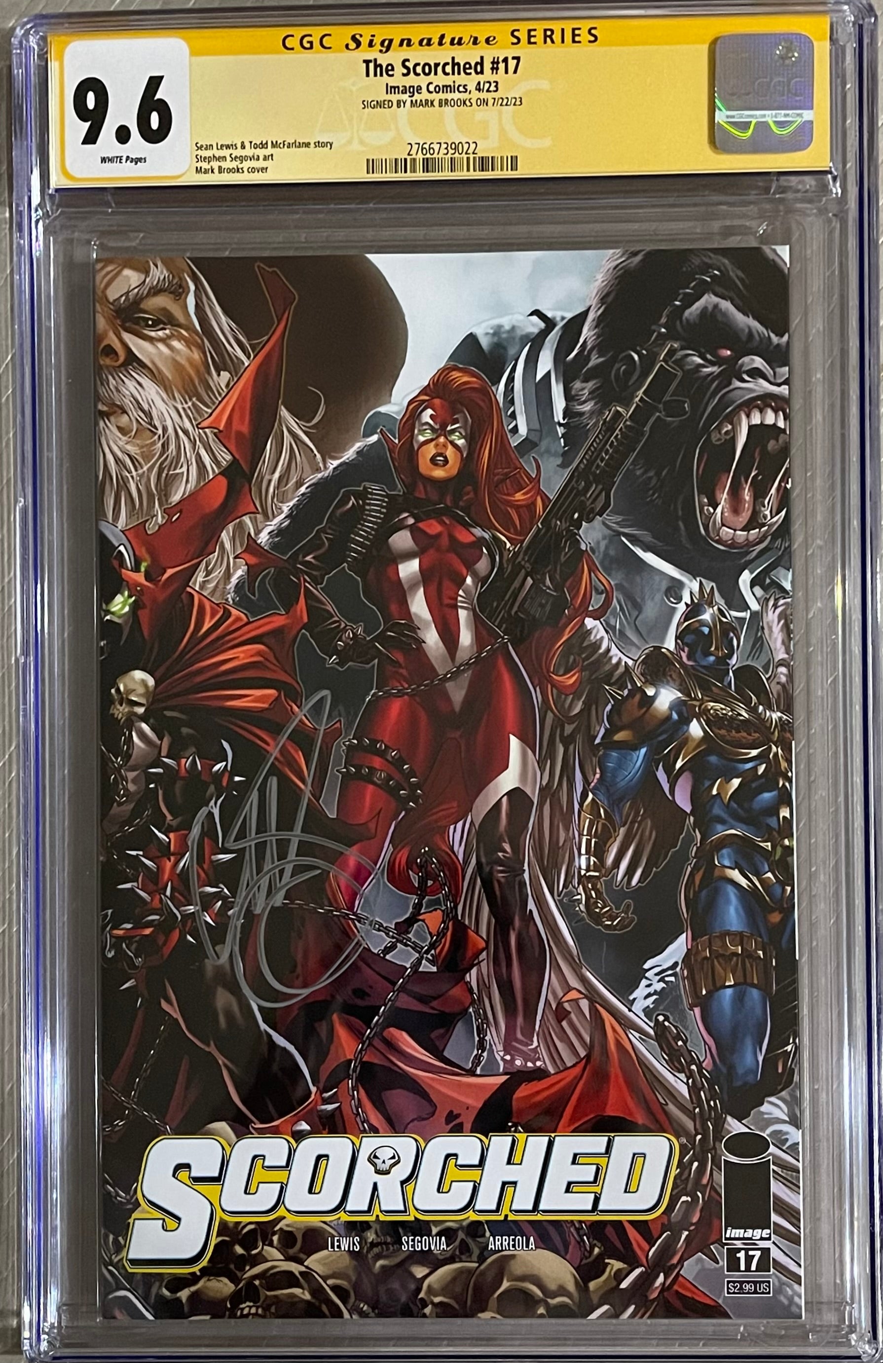 SPAWN SCORCHED #17 SIGNED BY MARK BROOKS CGC 9.6 (IN STOCK) C42