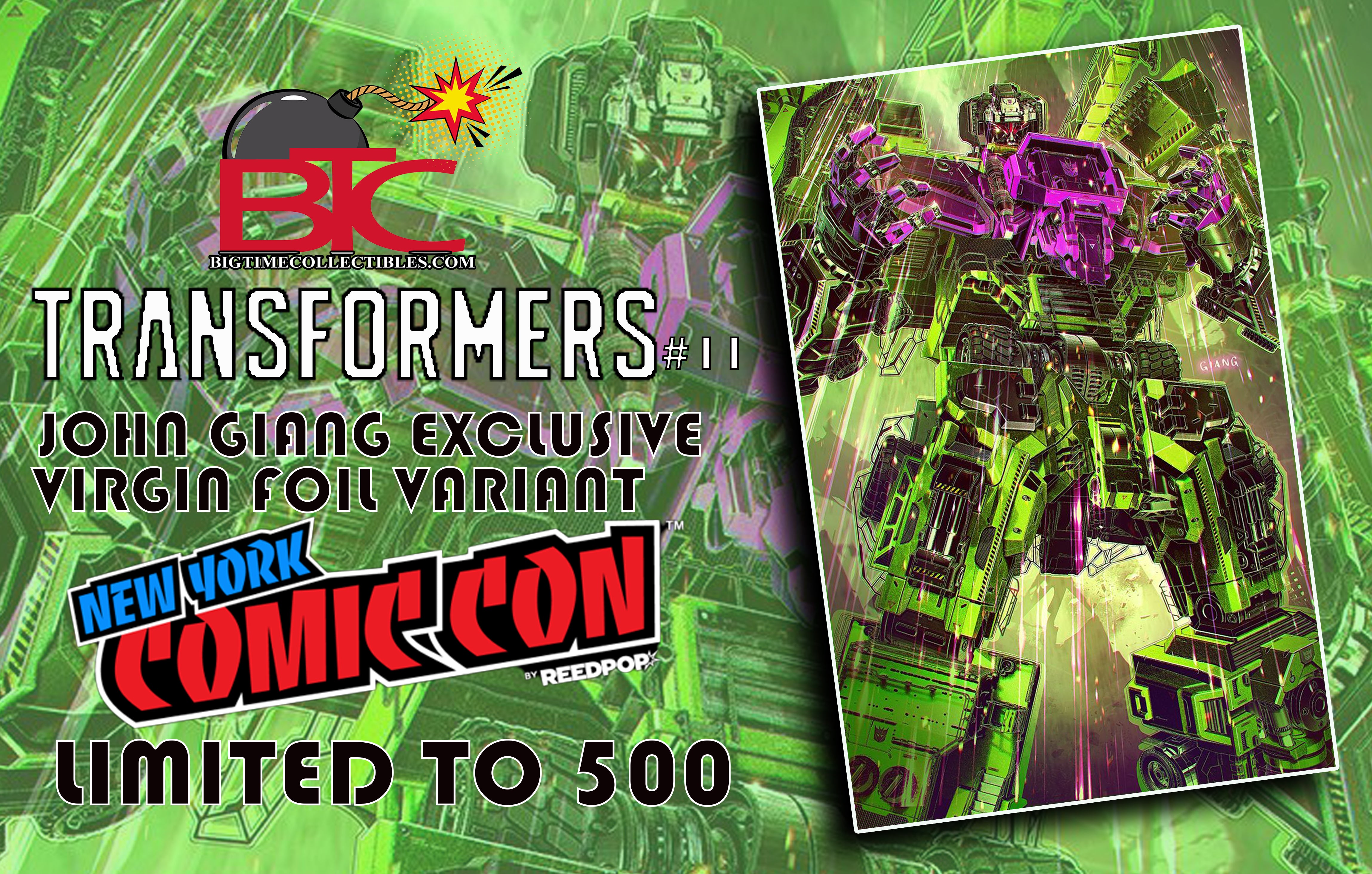 TRANSFORMERS #11 JOHN GIANG NYCC EXCLUSIVE FOIL EDITION OPTIONS