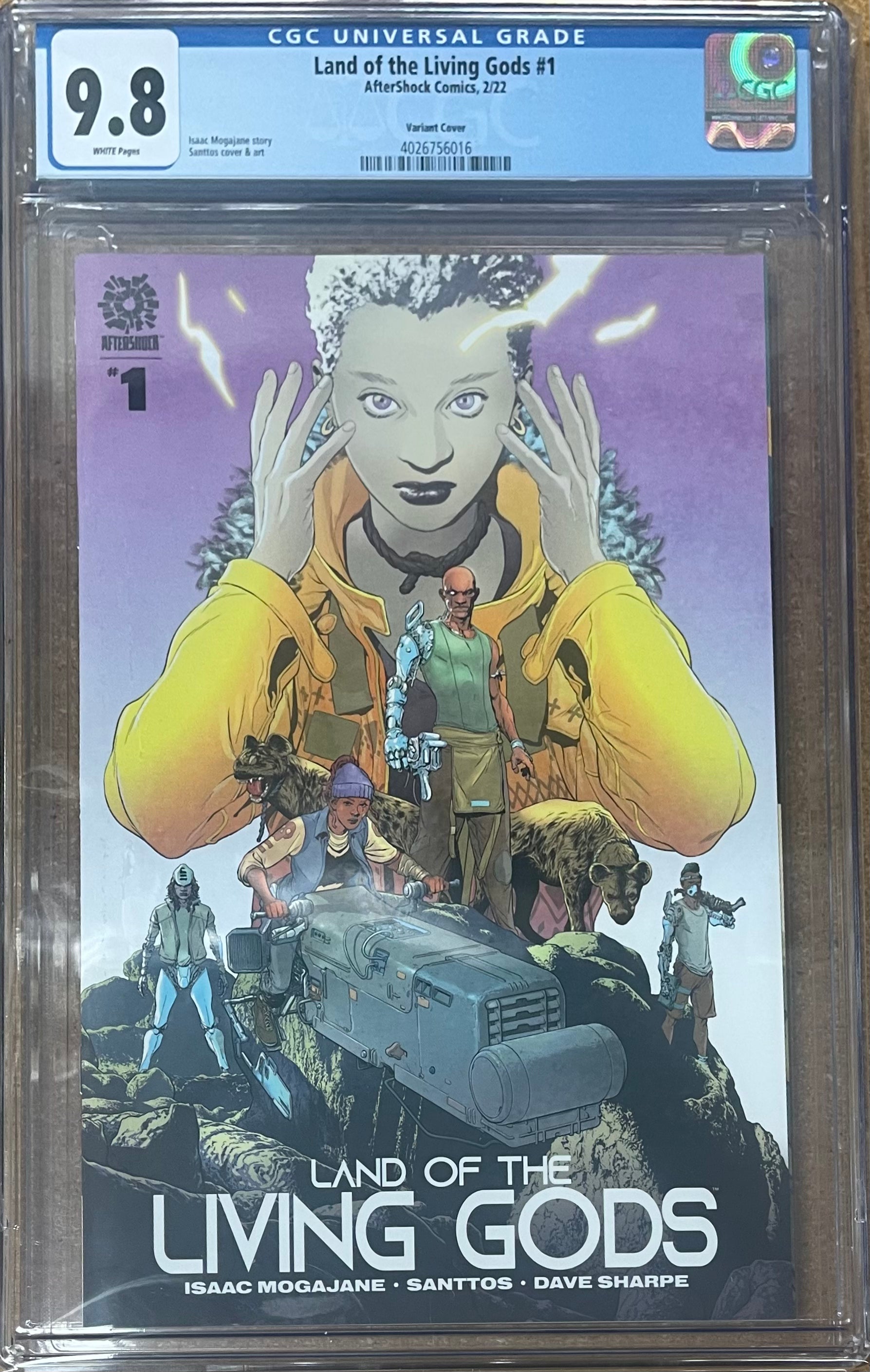 LAND OF THE LIVING GODS #1 VARIANT COVER CGC 9.8