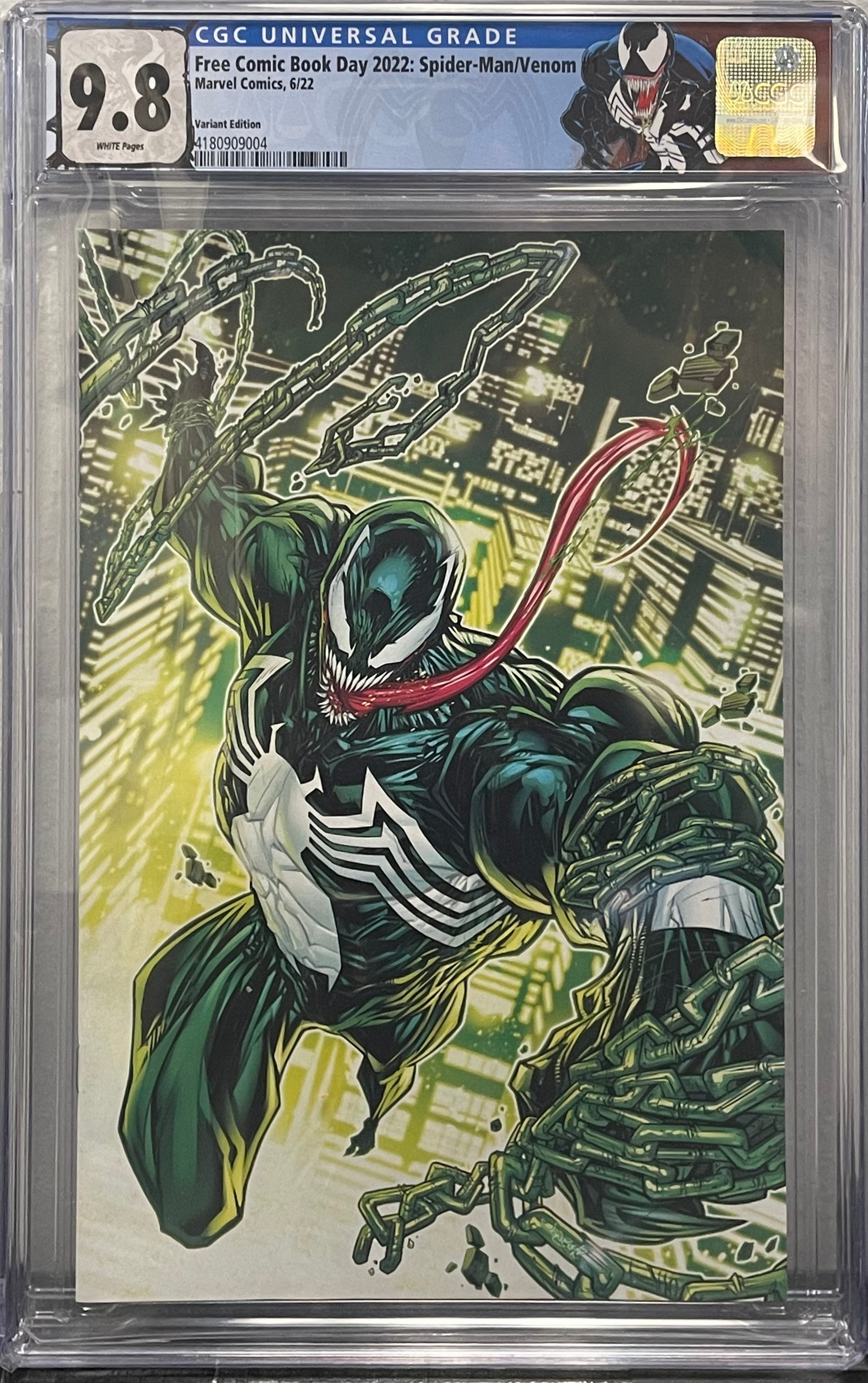 FCBD 2022 SPIDER-MAN / VENOM #1 JONBOY MEYERS 1:1000 VIRGIN VARIANT CG