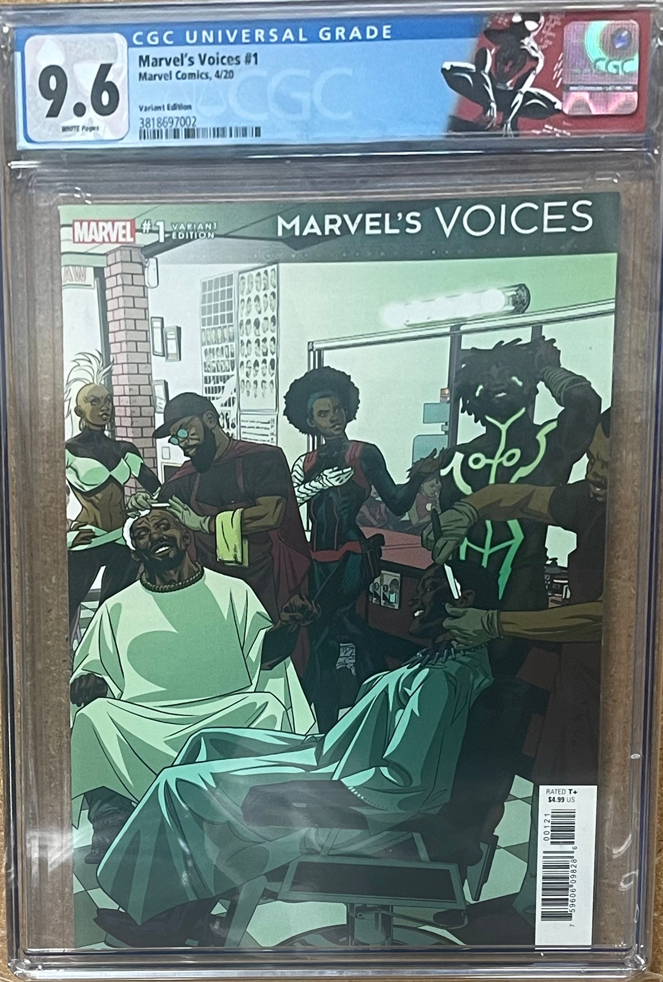 MARVELS VOICES #1 VARIANT EDITION CGC 9.6