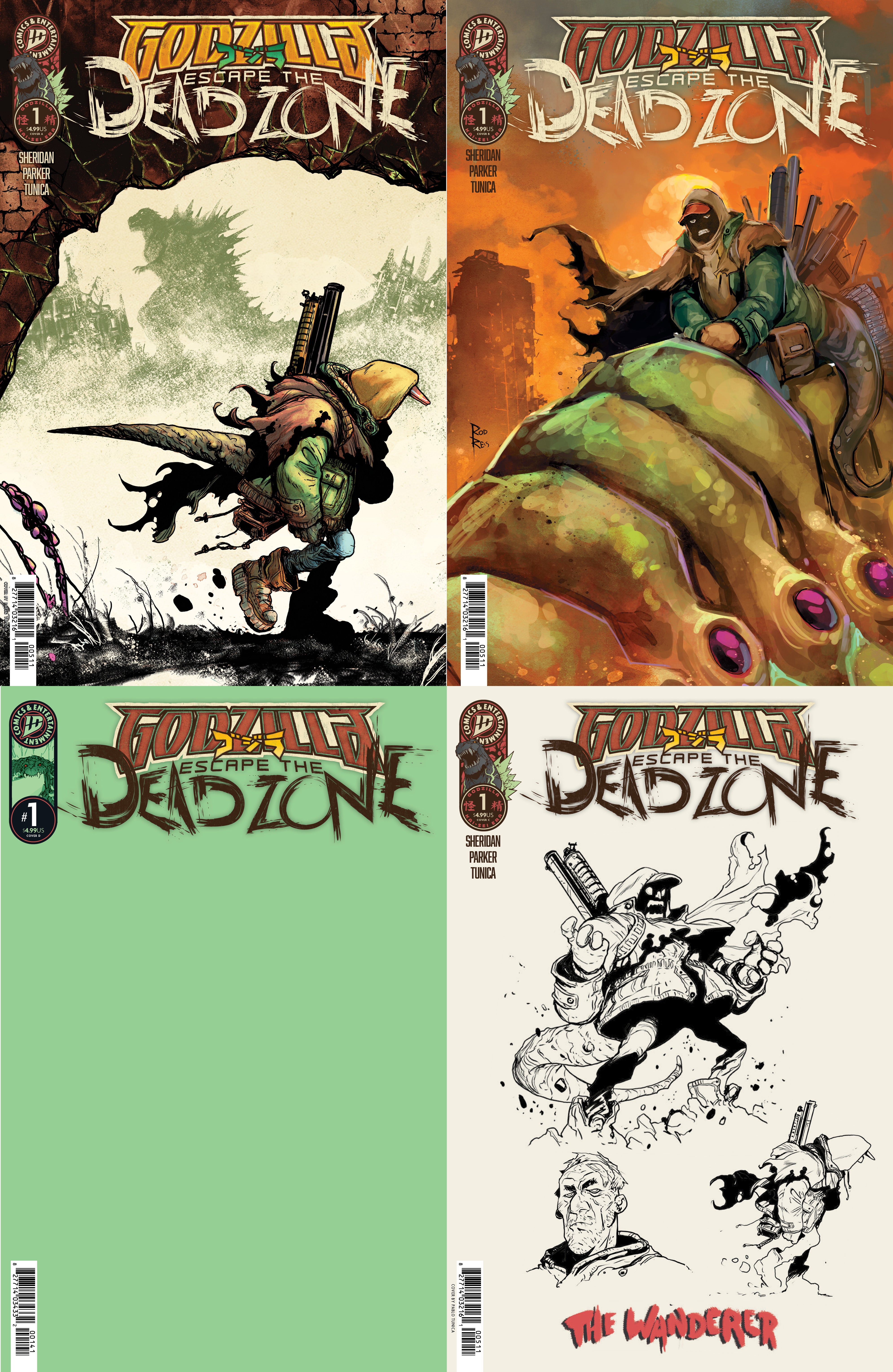 danjirios様【good regular】TABLOID NEWS Godzilla: Escape the Deadzone [Kai-Sei Era] #1 4-PACK BUNDLE