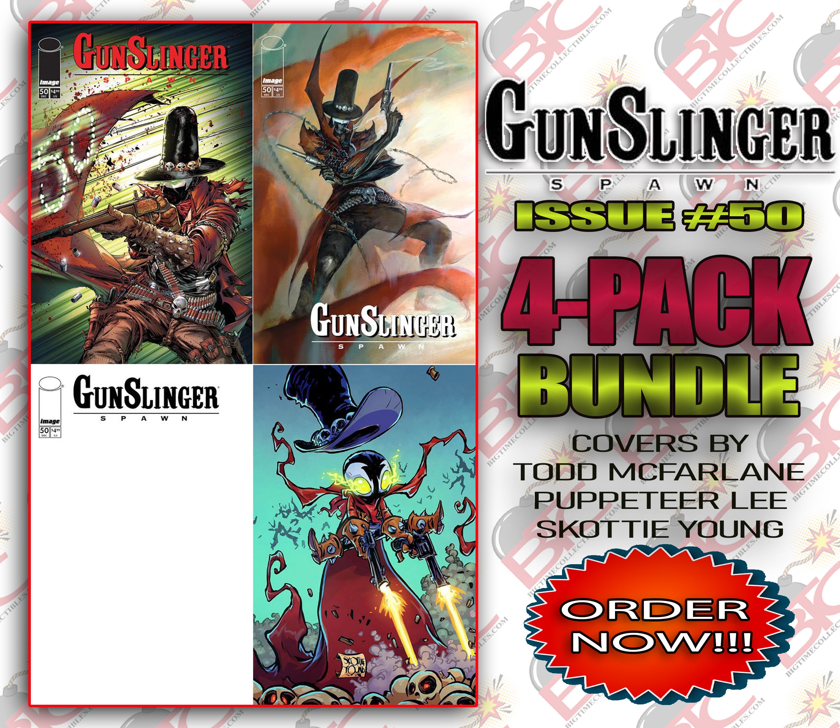 GUNSLINGER SPAWN #50 4-PACK BUNDLE -- [Expected In Stock Date : 12-31-25]
