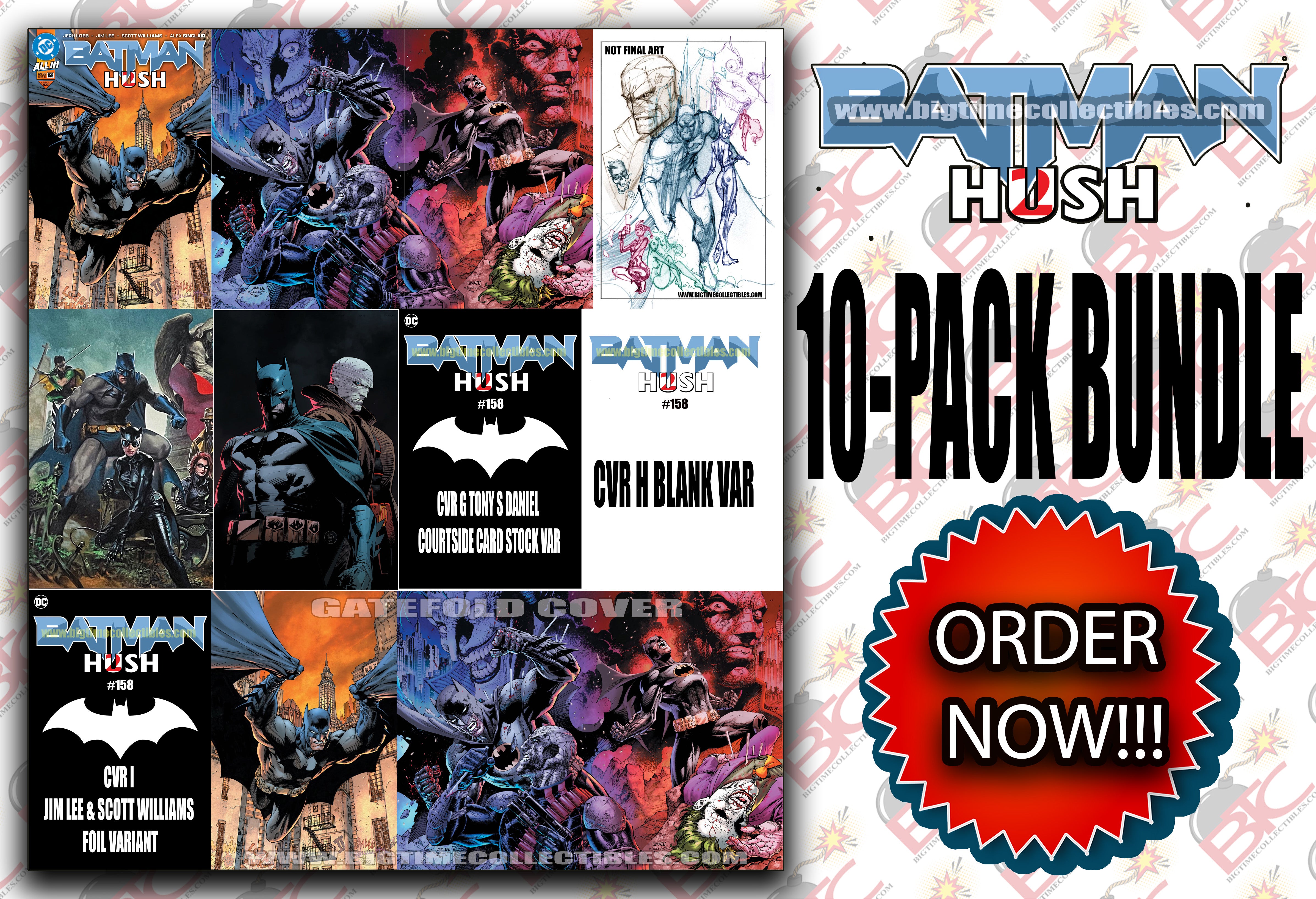 BATMAN #158 HUSH 2 10-PACK BUNDLE -- [Expected In Stock Date : 03-26-25]