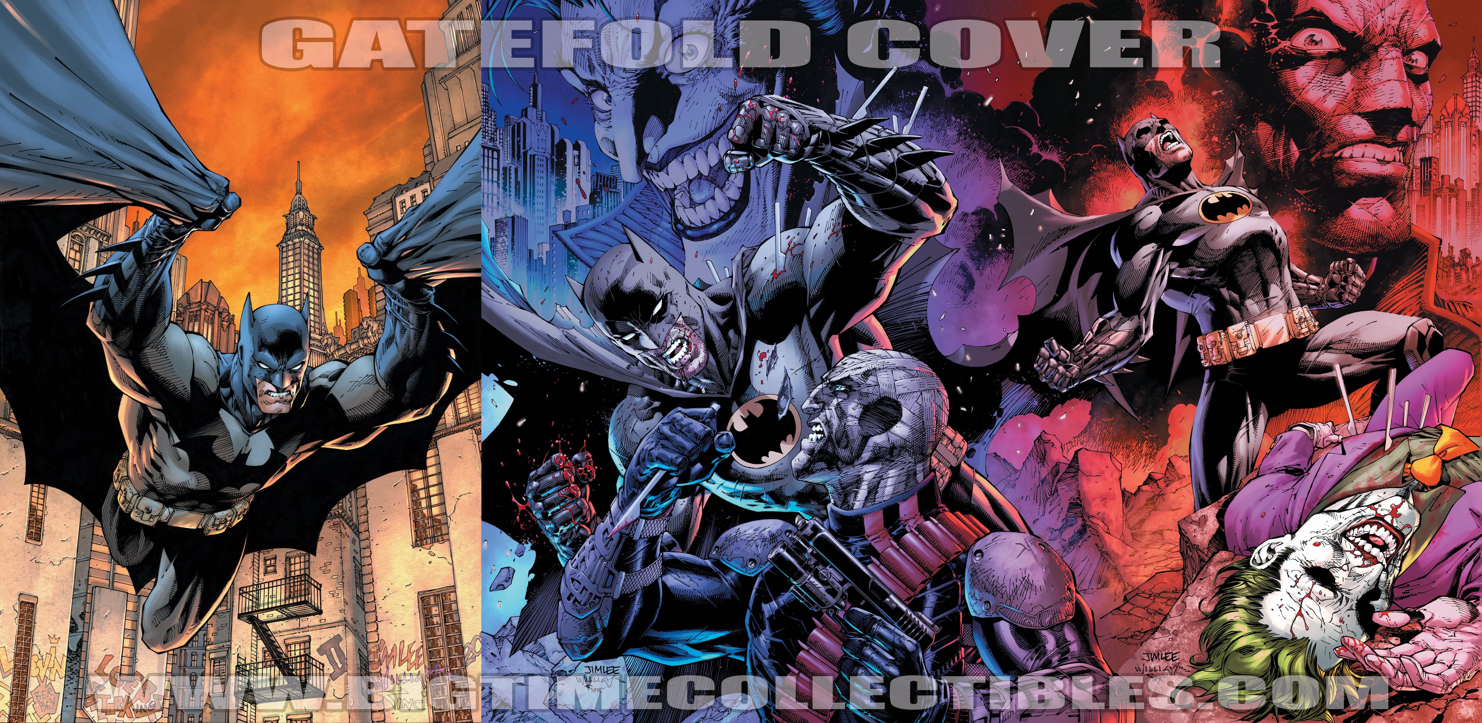 BATMAN #158 CVR J JIM LEE & SCOTT WILLIAMS CONNECTING GATEFOLD CARD STOCK VAR -- [Expected In Stock Date : 03-26-25]