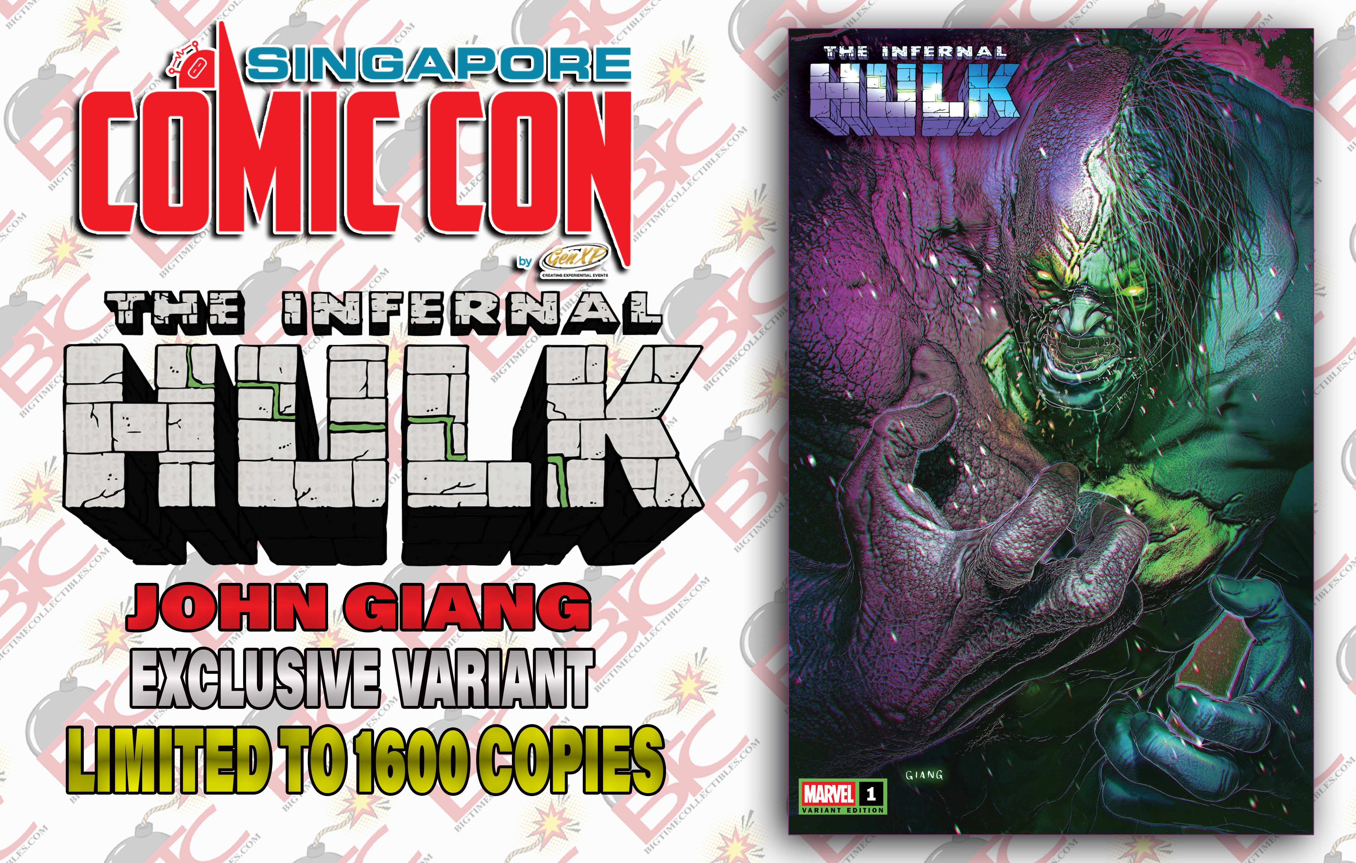 INFERNAL HULK #1 JOHN GIANG "INFERNAL MONSTER" SGCC EXCLUSIVE VARIANT COVERS  -- [11-26-25]