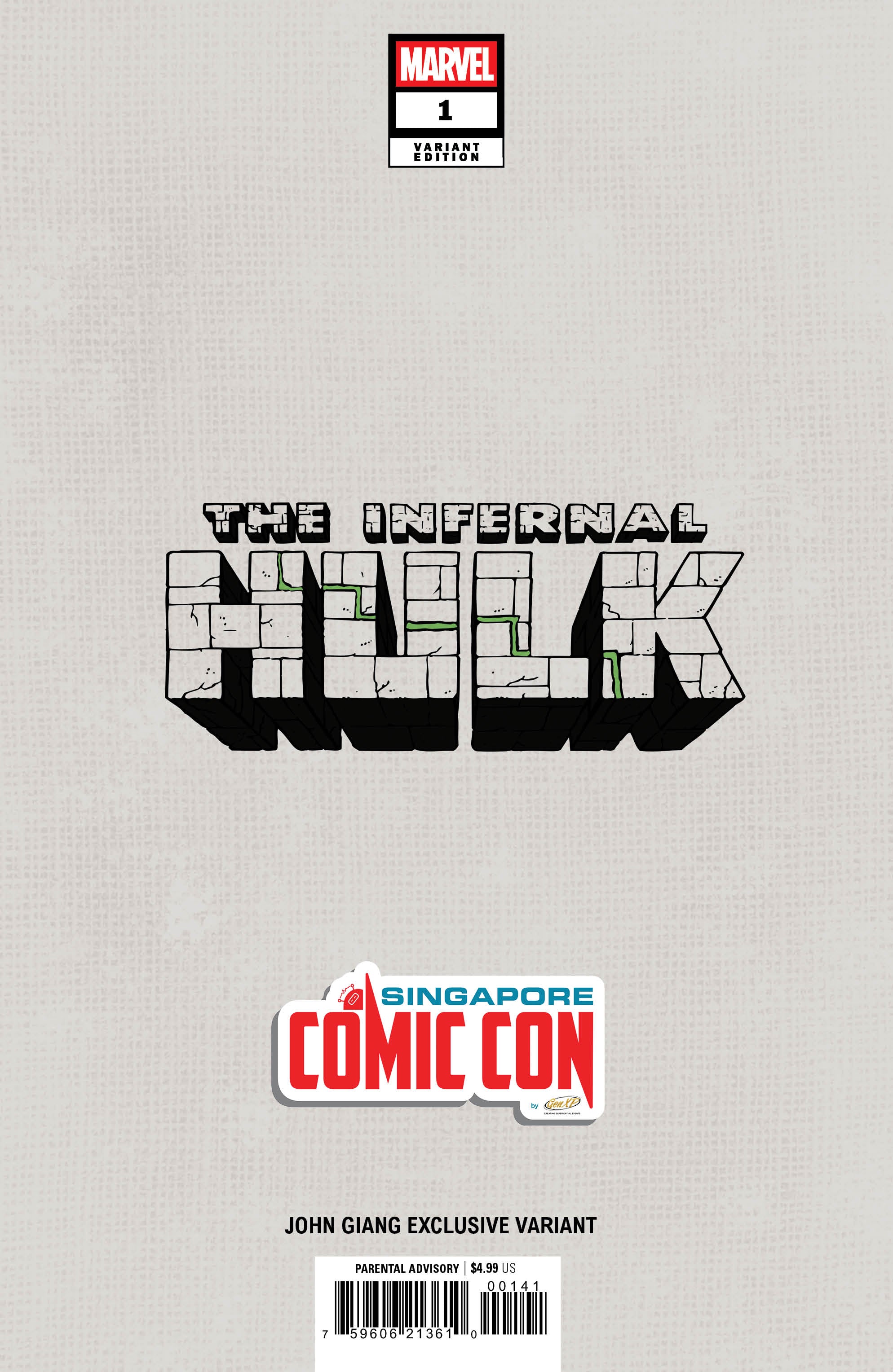 INFERNAL HULK #1 JOHN GIANG "INFERNAL MONSTER" SGCC EXCLUSIVE VARIANT COVERS  -- [11-26-25]