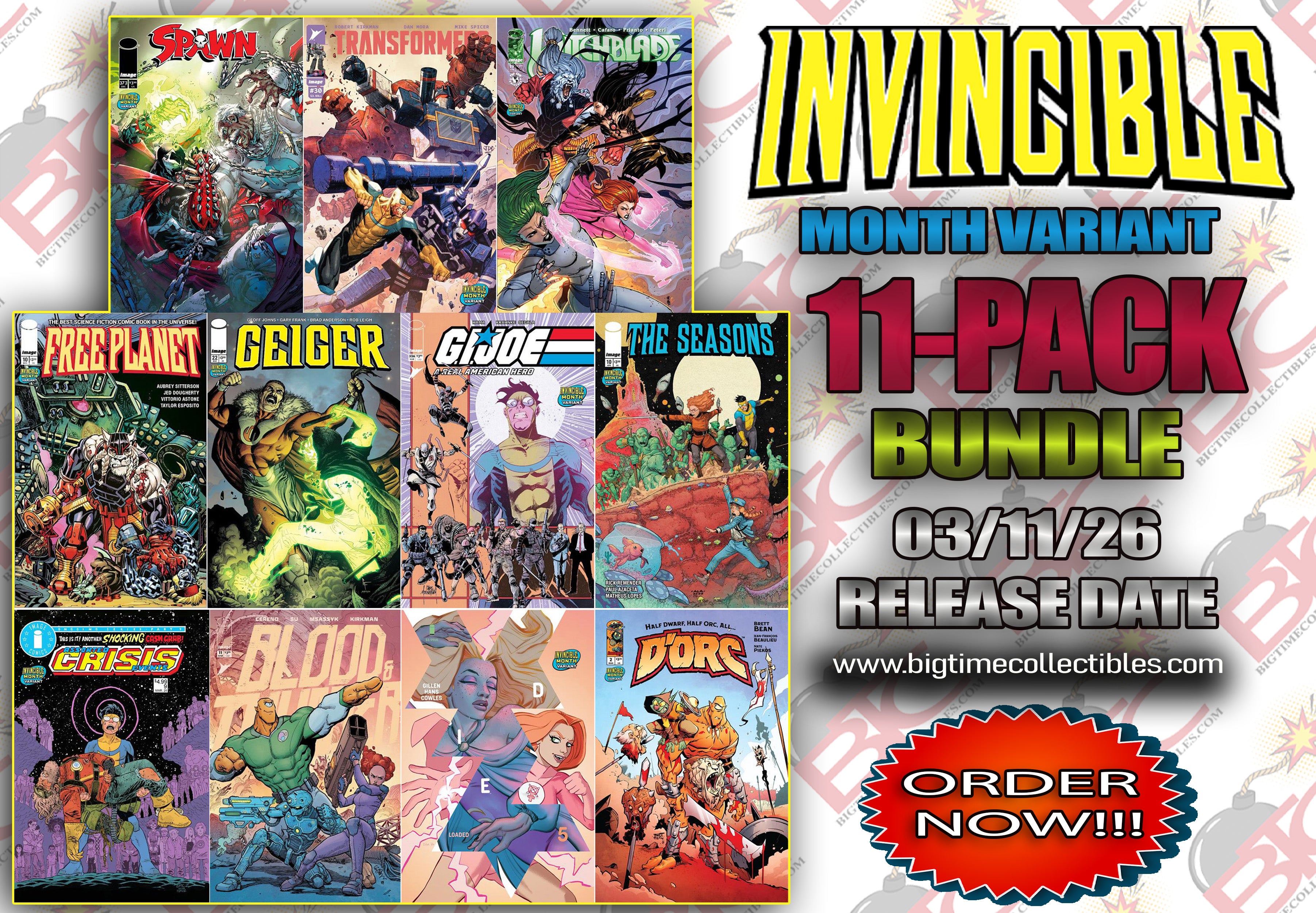 INVINCIBLE TEAM UP VARIANT 11-PACK BUNDLE RELEASING 07-15-26