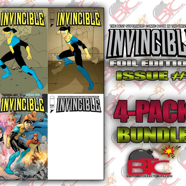 INVINCIBLE FOIL EDITION #1 4-PACK BUNDLE -- [Expected In Stock Date :