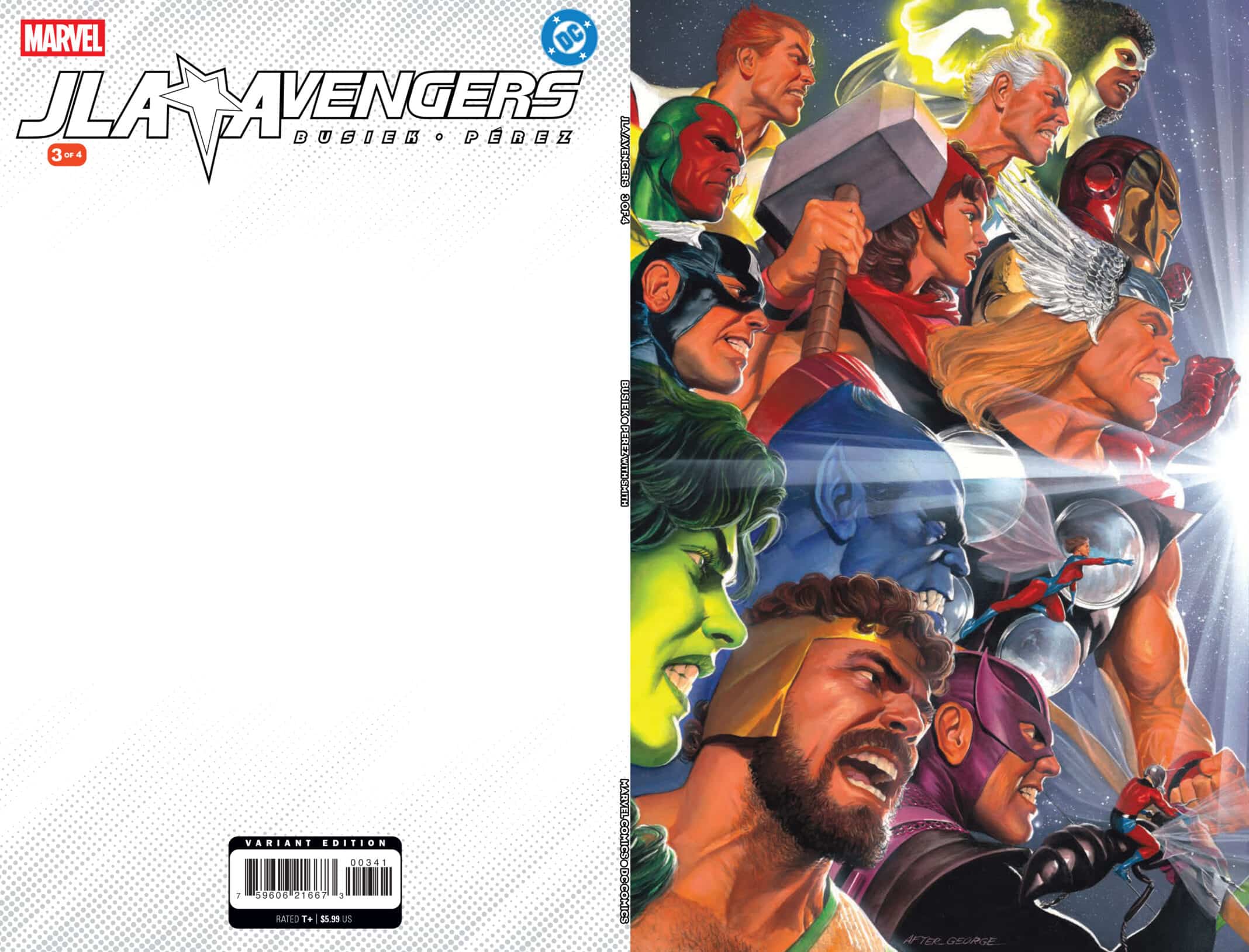 JLA/AVENGERS ALEX ROSS 2-PART CONNECTING VARIANTS -- [09-2026 ]