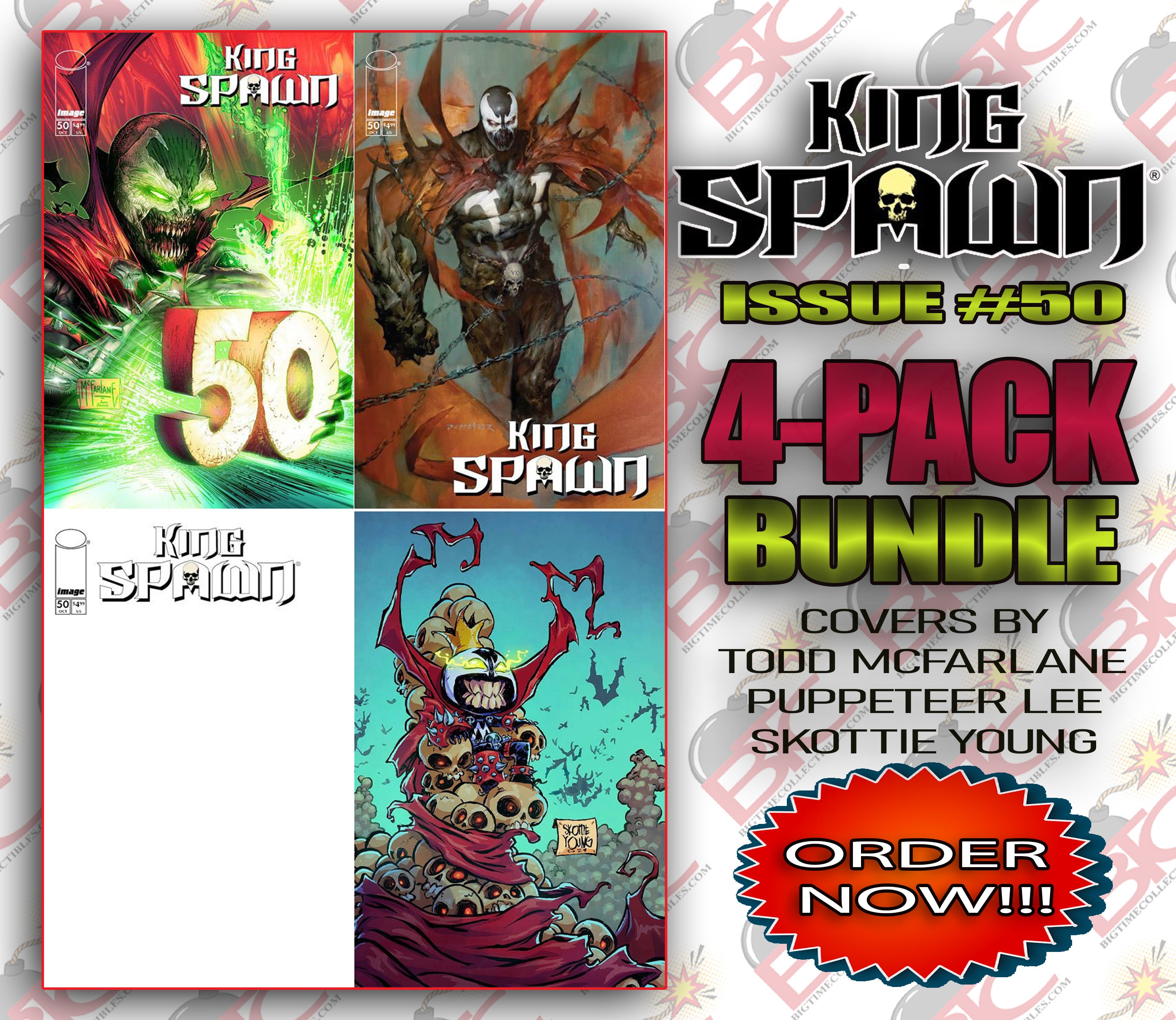 KING SPAWN #50 4-PACK BUNDLE -- [Expected In Stock Date : 10-22-25]