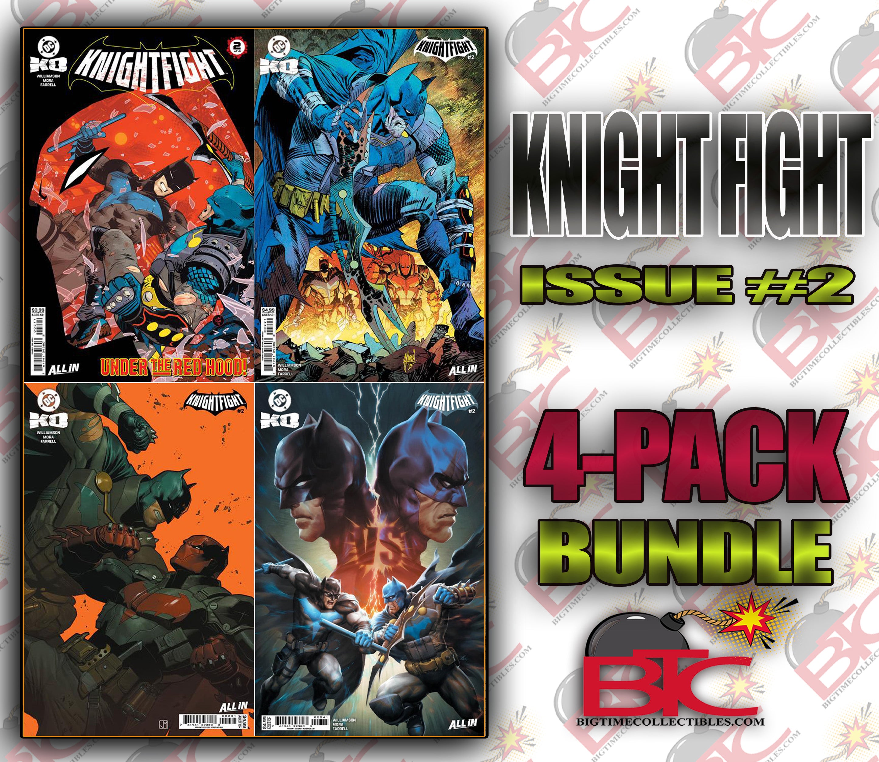 DC K.O. KNIGHTFIGHT #2 4-PACK BUNDLE -- [Expected In Stock Date : 12-03-25]