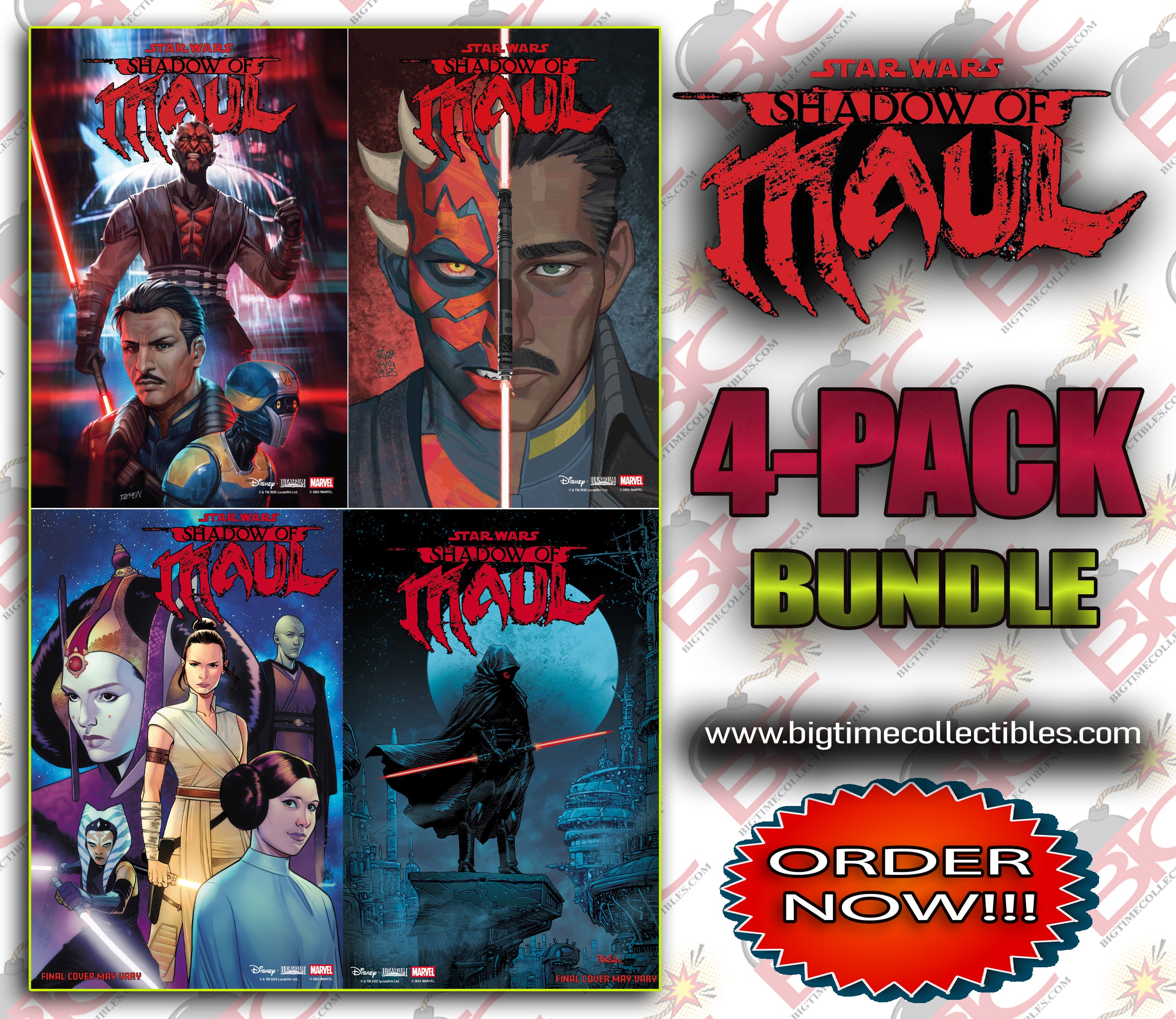 STAR WARS: SHADOW OF MAUL #1 4-PACK BUNDLE -- [Expected In Stock Date : 03-04-26 ]