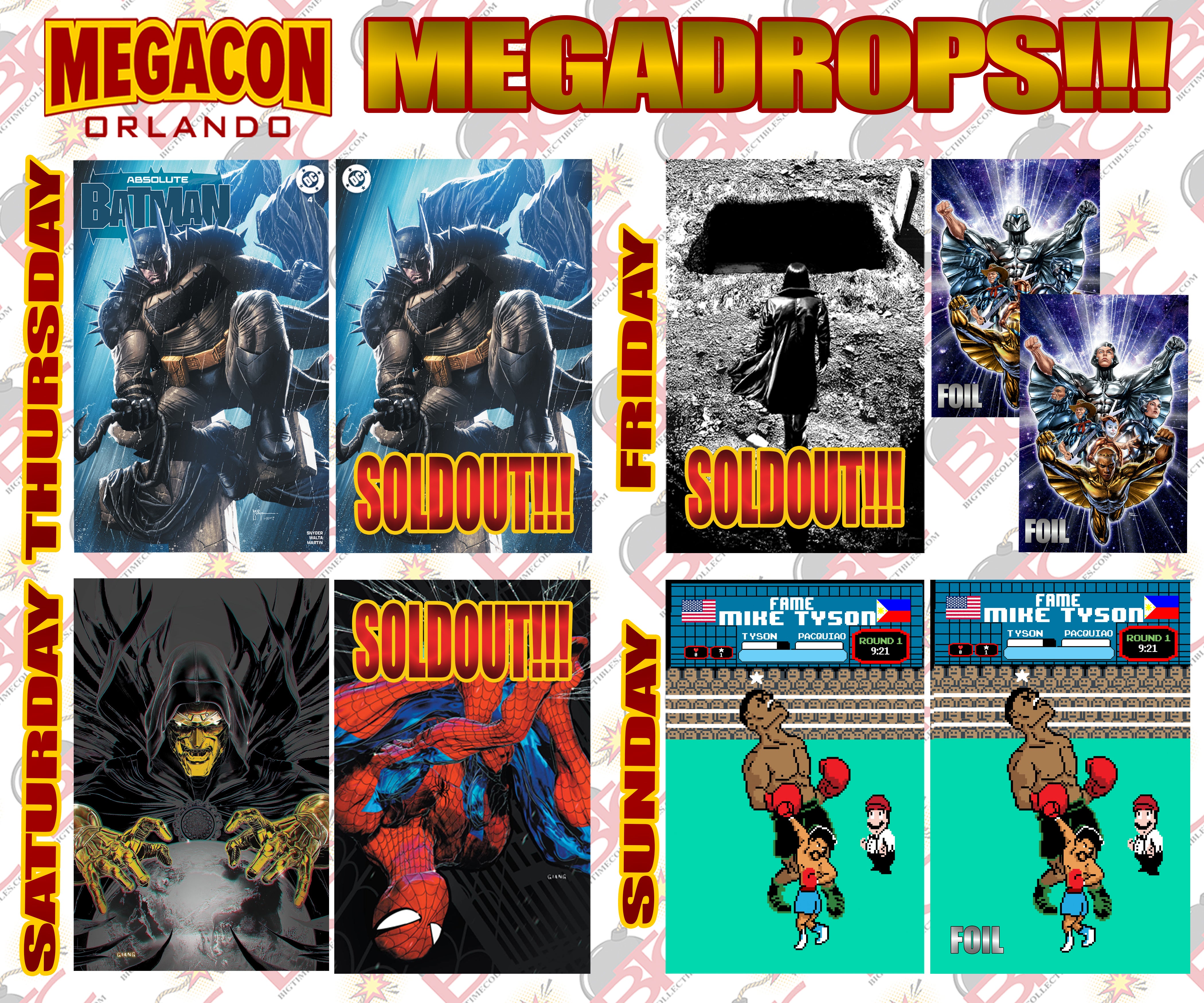 BTC MEGACON 2025 SURPRISE MEGADROP BUNDLE.