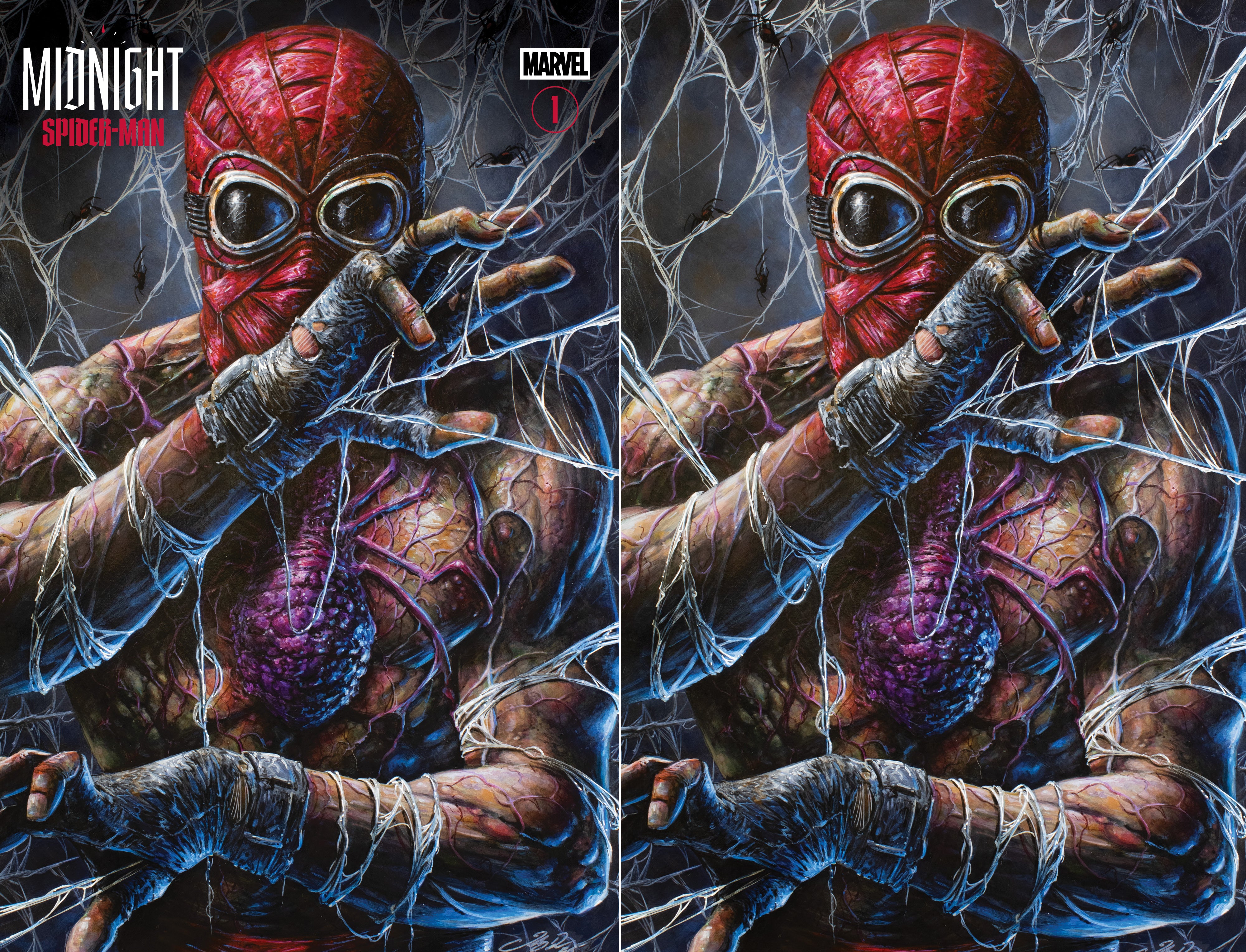 MIDNIGHT SPIDER-MAN #1 JOHNNY DESJARDINS NYCC EXCLUSIVE VARIANT COVERS