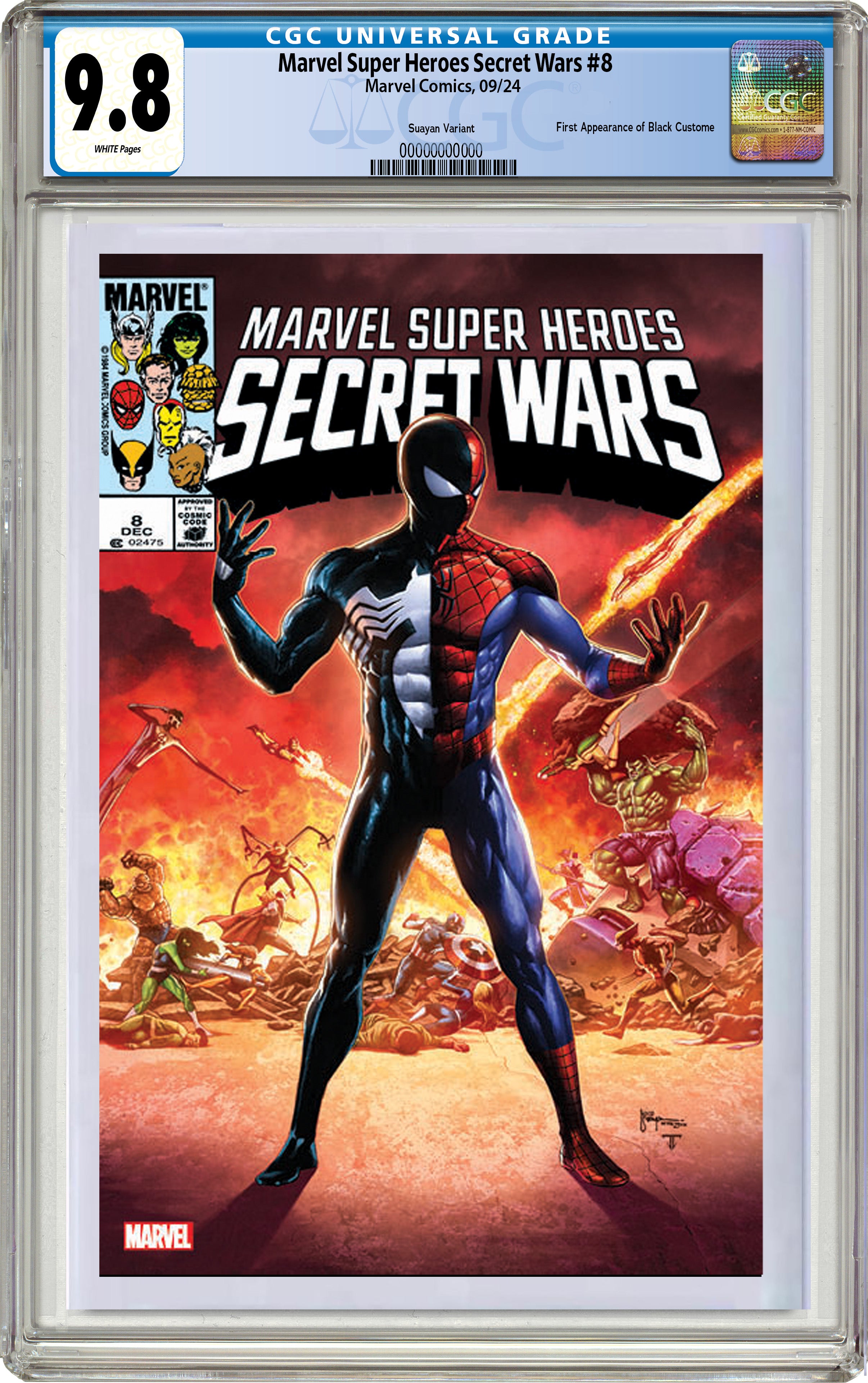 MARVEL SUPER HEROES SECRET WARS #8 MICO SUAYAN EXCLUSIVE VARIANT COVER OPTIONS 08-14-24