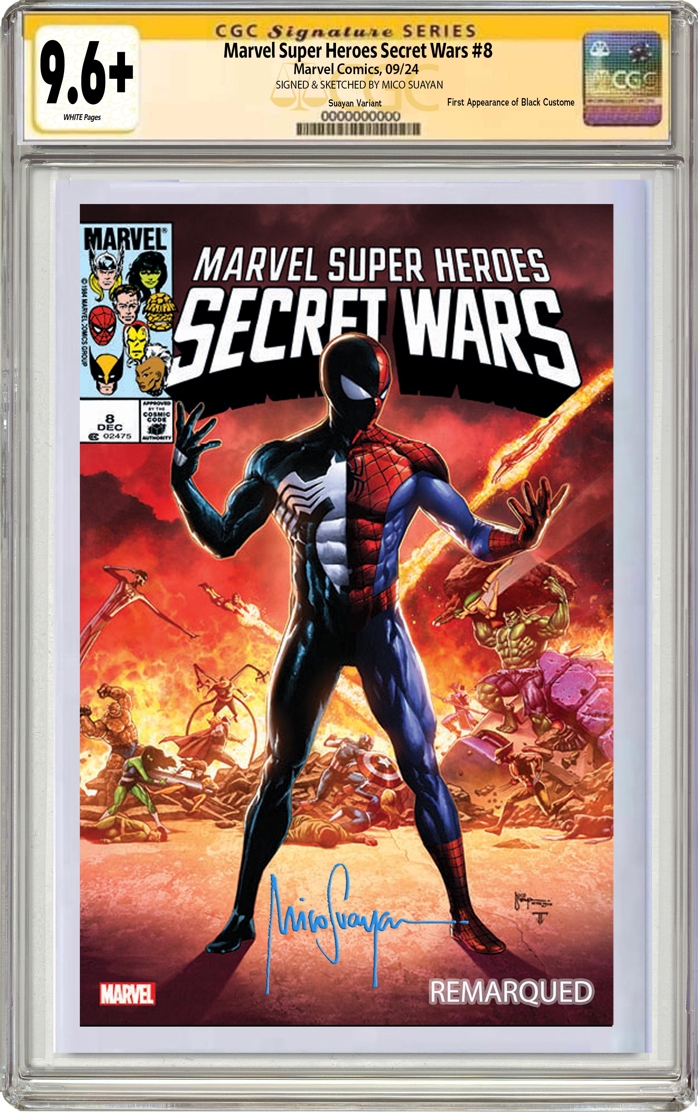 MARVEL SUPER HEROES SECRET WARS #8 MICO SUAYAN EXCLUSIVE VARIANT COVER OPTIONS 08-14-24