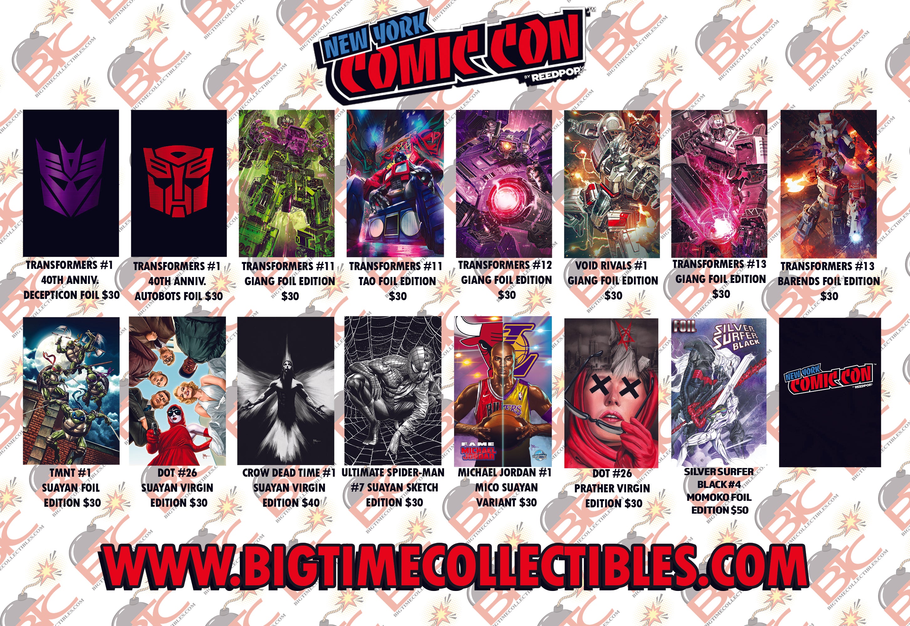 BTC NYCC 2024 16-PACK BUNDLE DEAL (LIMITED TO 50 SETS)