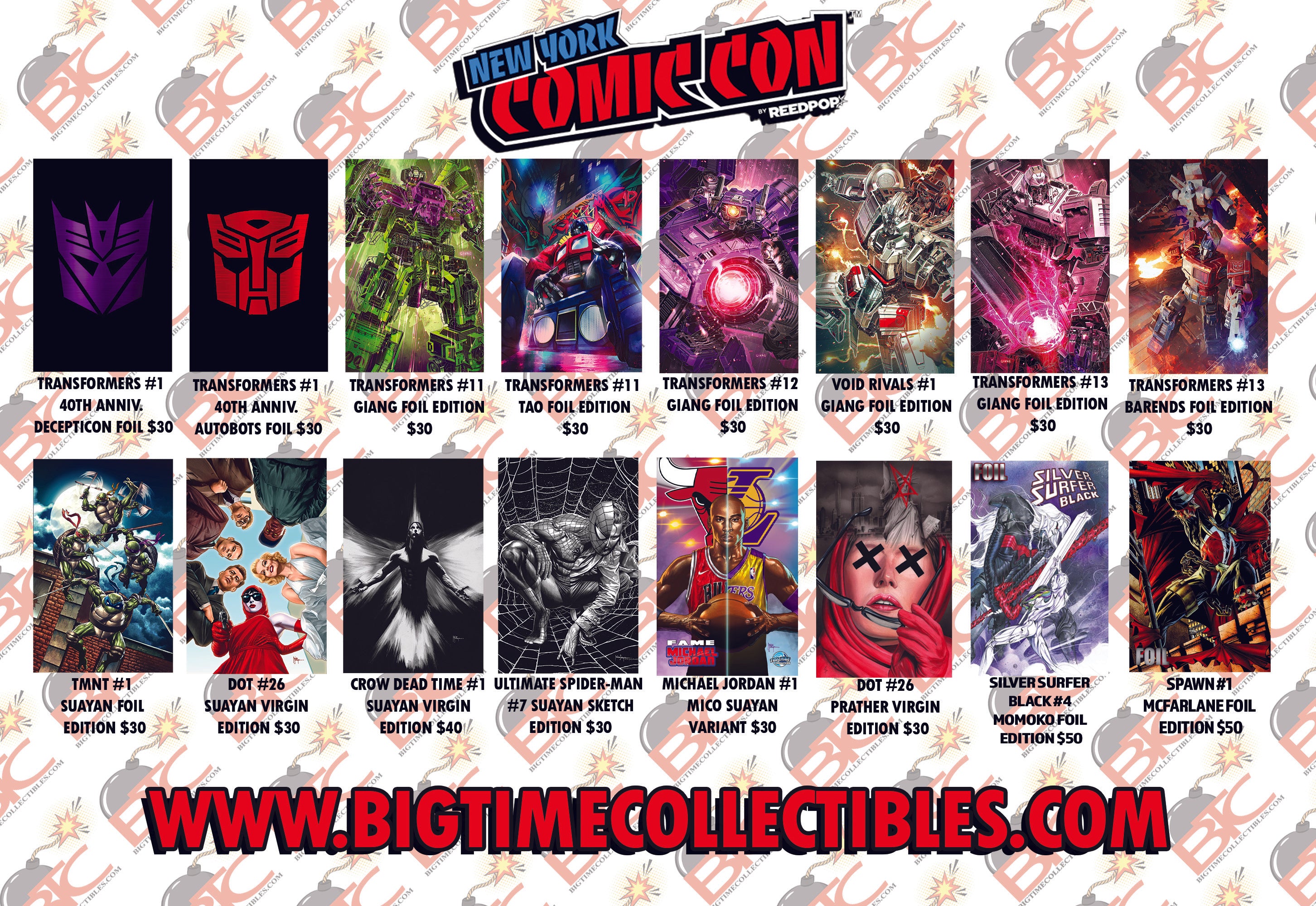 BTC NYCC 2024 16-PACK BUNDLE DEAL (LIMITED TO 50 SETS)