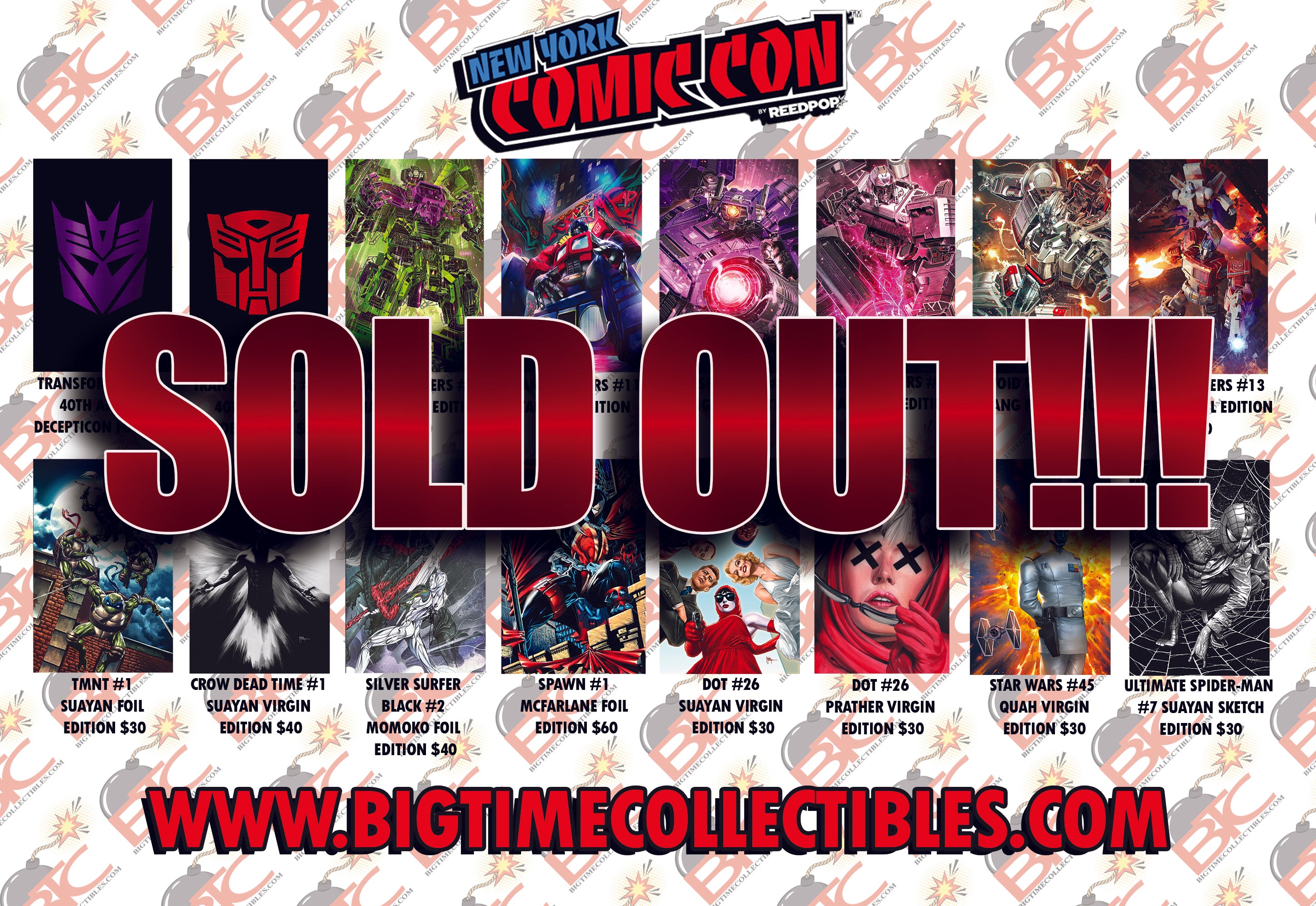 BTC NYCC 2024 16-PACK BUNDLE DEAL (LIMITED TO 50 SETS)