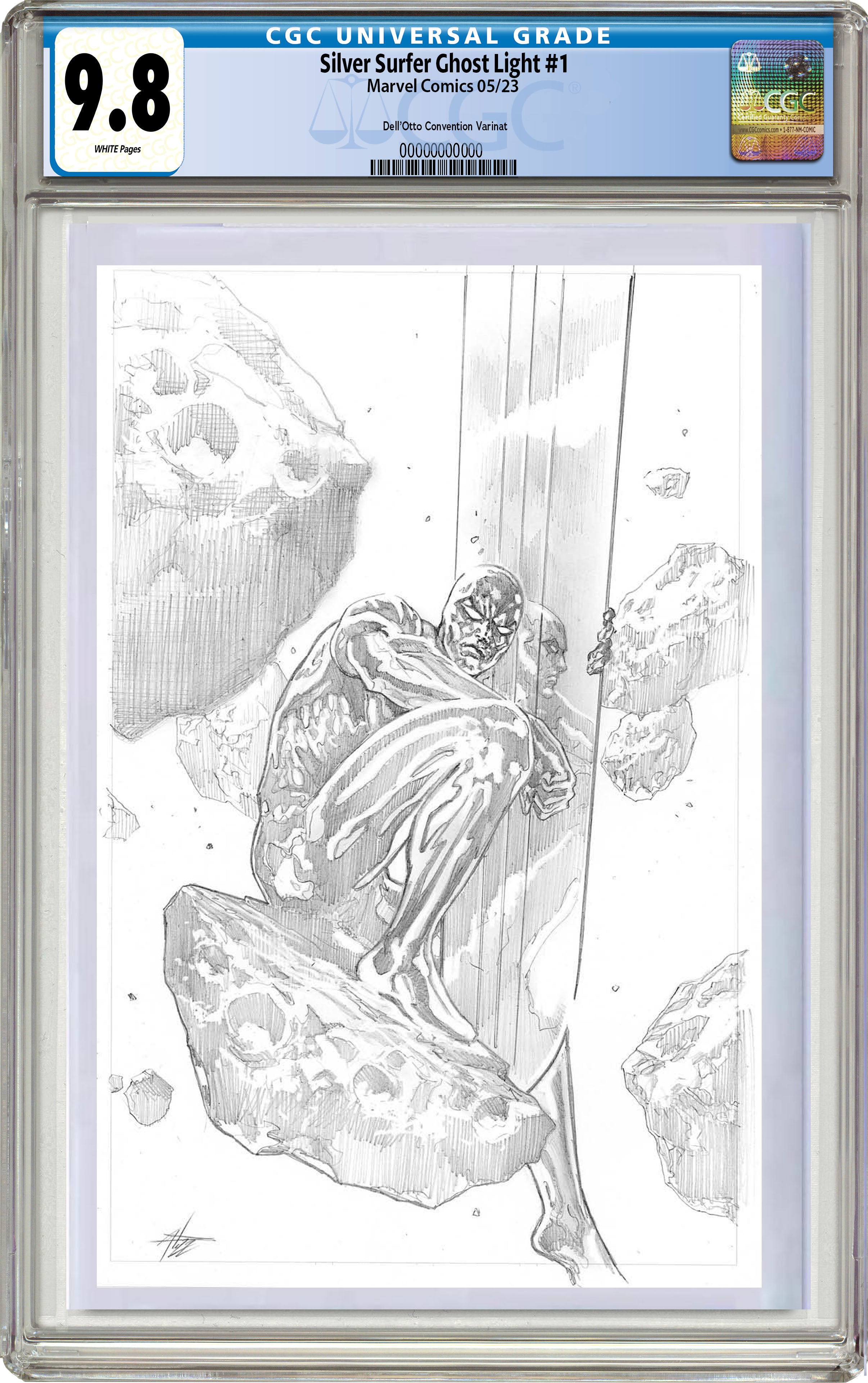 SILVER SURFER GHOST LIGHT #1 GABRIELE DELL'OTTO CONVENTION SKETCH VARIANT OPTIONS