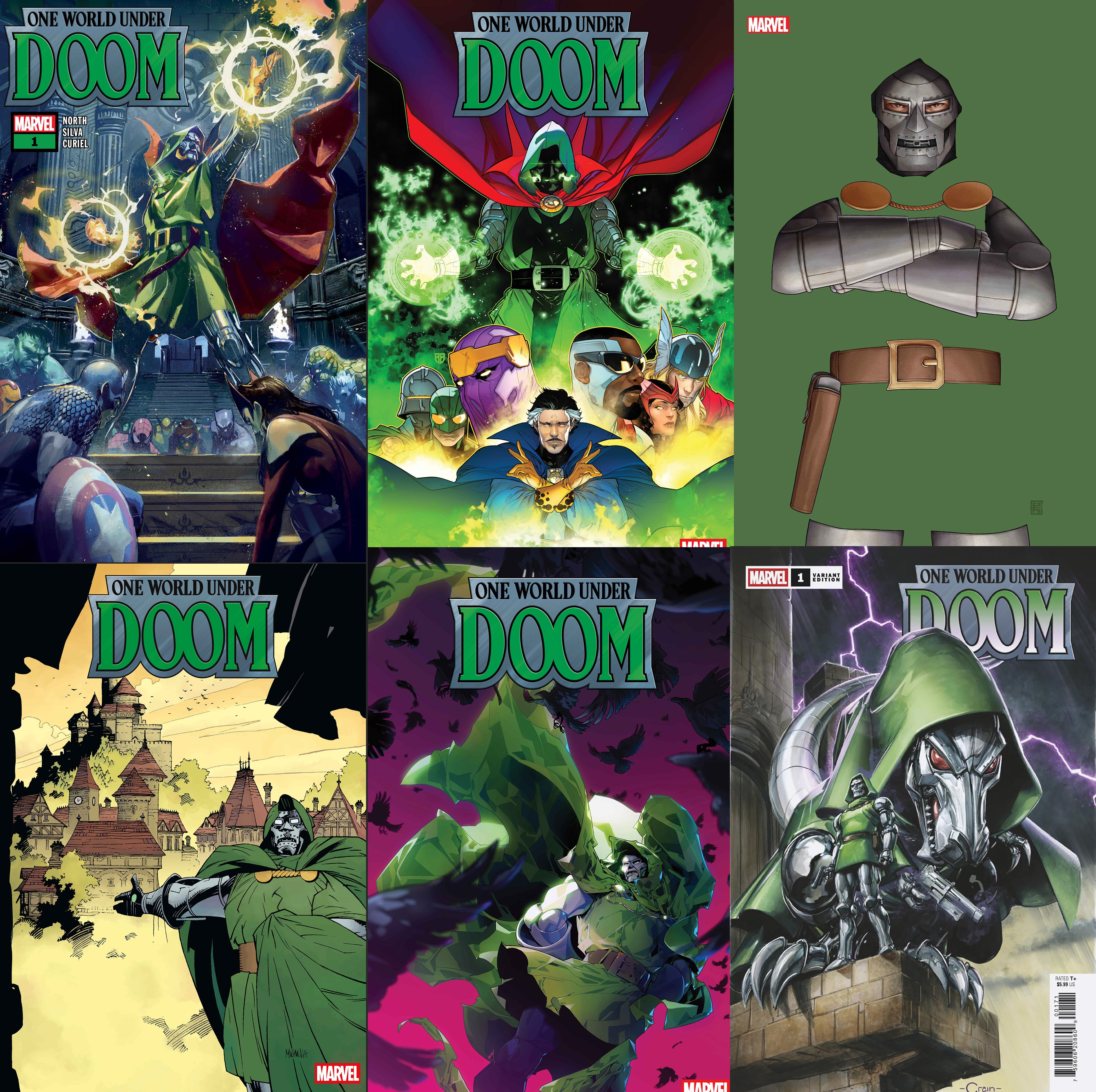 ONE WORLD UNDER DOOM #1 6-PACK BUNDLE -- [Expected In Stock Date : 02-12-25]