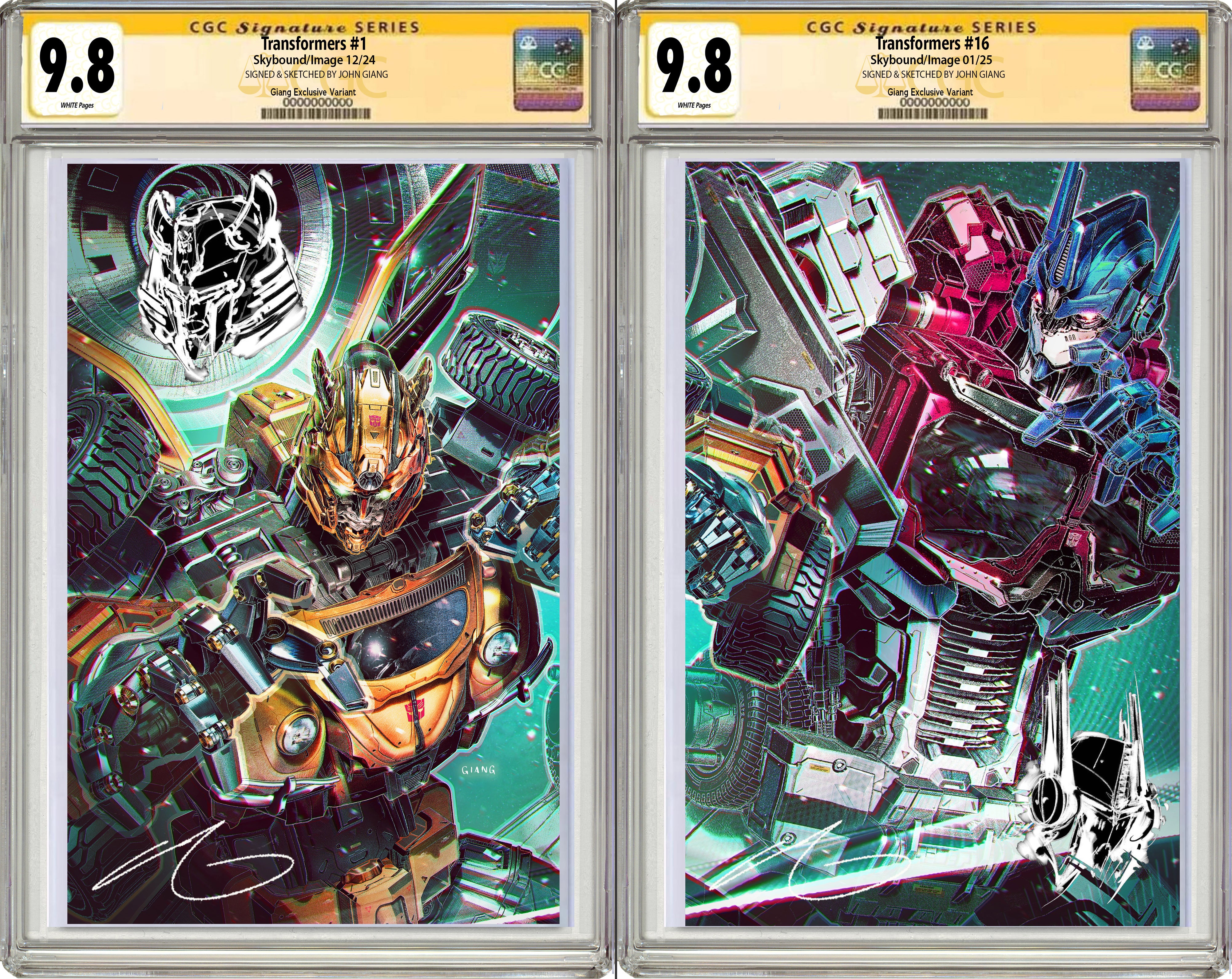 TRANSFORMERS #1 & TRANSFORMERS #16 JOHN GIANG EXCLUSIVE CONNECTING VARIANT SET 01-08-25