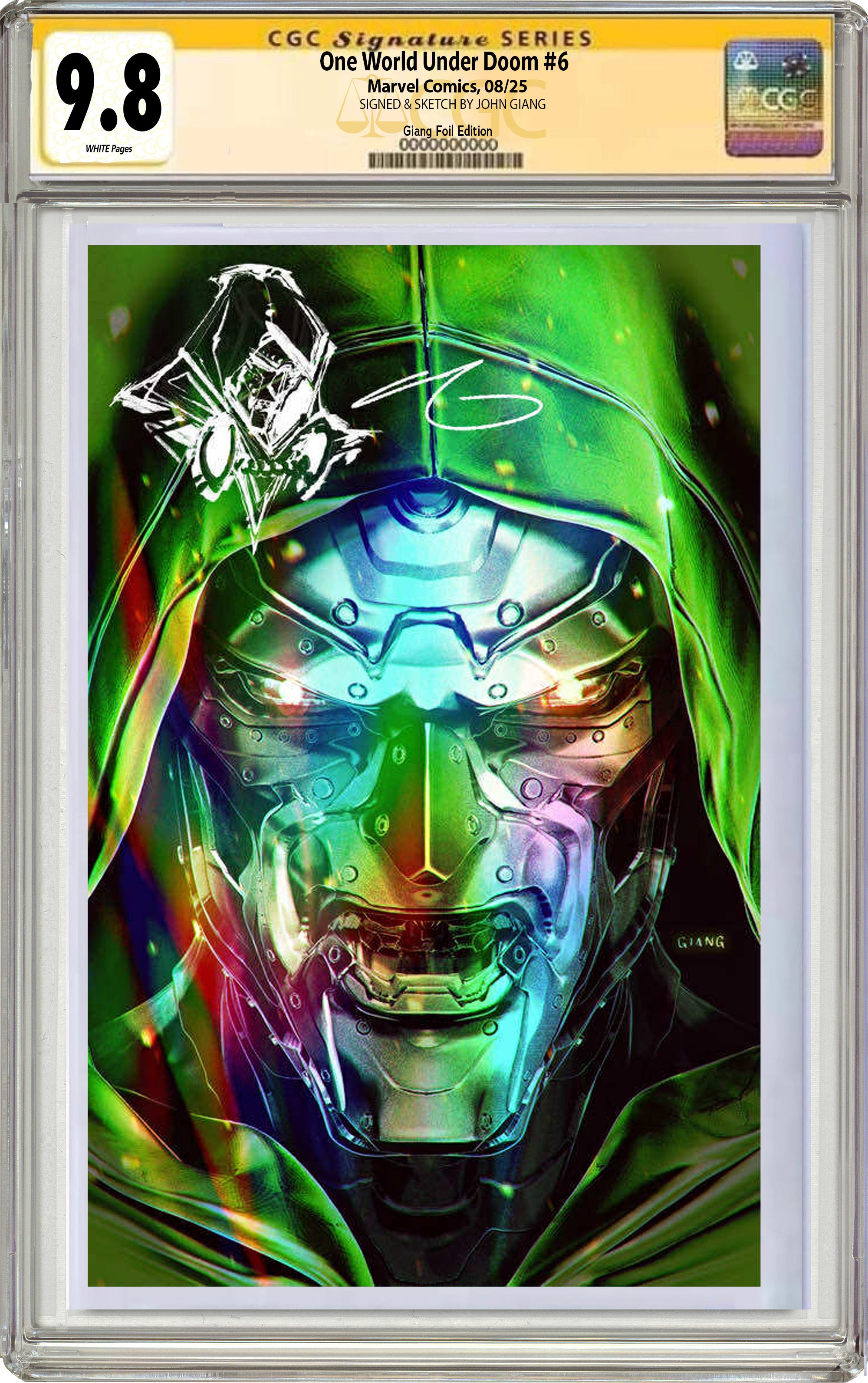ONE WORLD UNDER DOOM #6 JOHN GIANG FANEXPO CHICAGO/ NYCC EXCLUSIVE FOIL EDITION