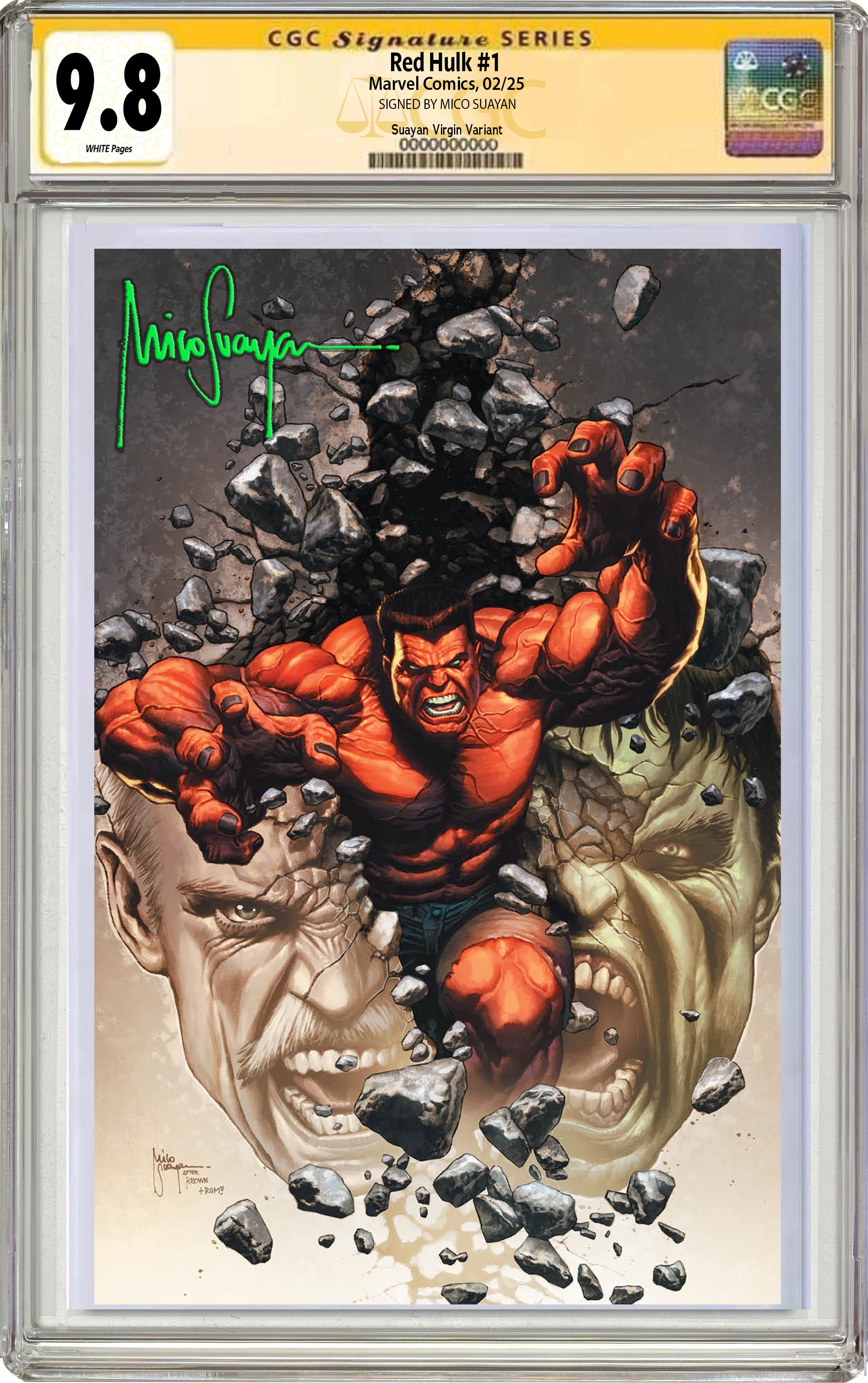 RED HULK #1 MICO SUAYAN SPLIT PERSONALITY EXCLUSIVE VARIANT OPTIONS 02-26-25