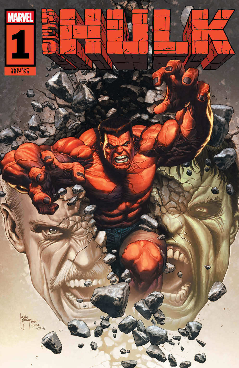 RED HULK #1 MICO SUAYAN SPLIT PERSONALITY EXCLUSIVE VARIANT OPTIONS 02-26-25