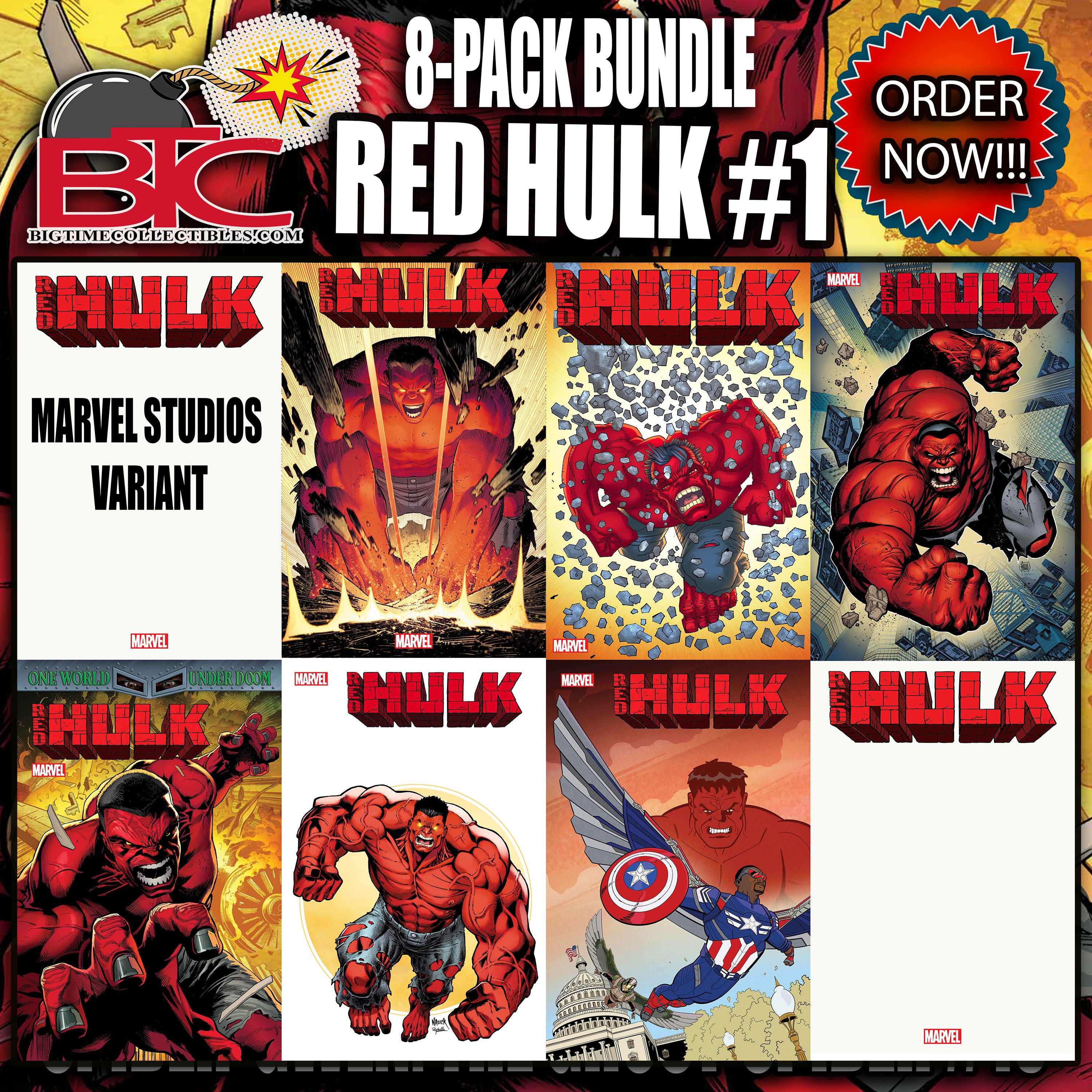 RED HULK #1 8-PACK BUNDLE-- [Expected In Stock Date : 02-26-25]