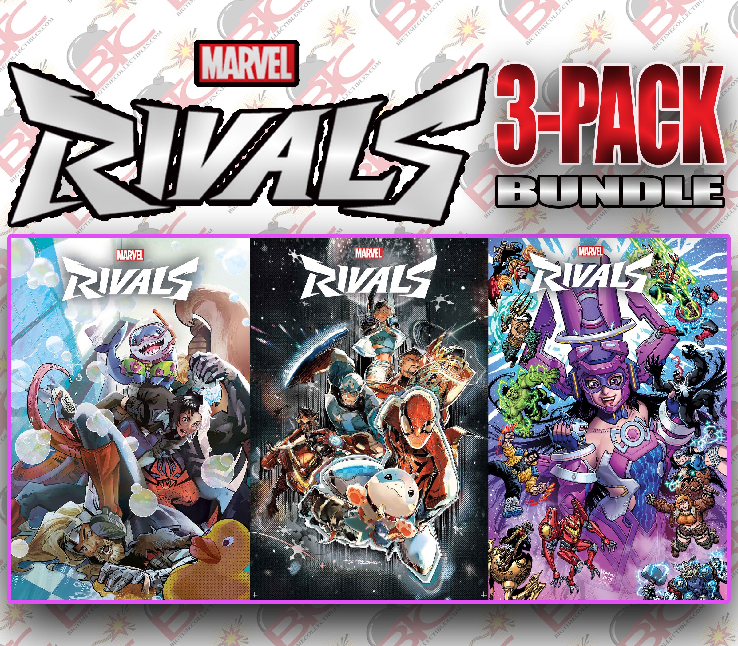 MARVEL RIVALS #1 3-PACK BUNDLE  -- [Expected In Stock Date : 04-02-25]