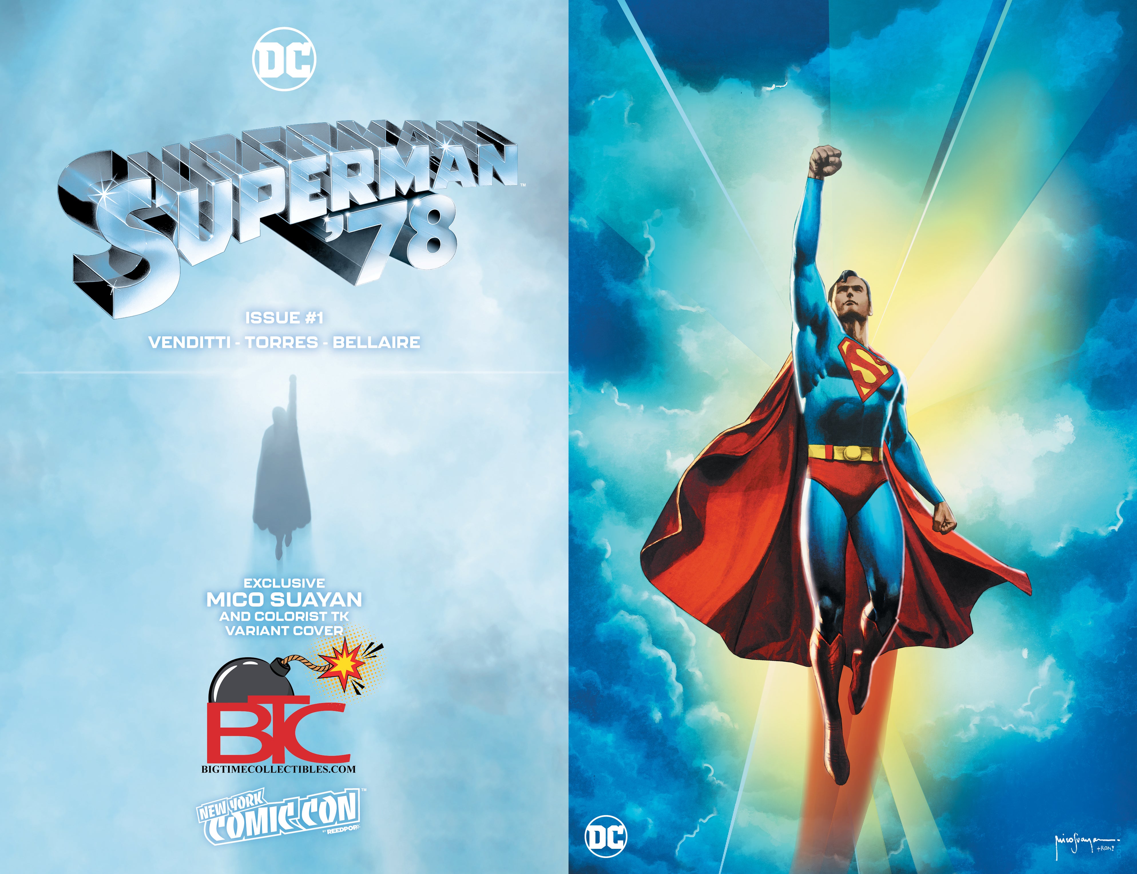 NYCC 2022 EXCLUSIVES: #27 Batman, #1 Superman, store #1 Spider-Man Limited Editions.